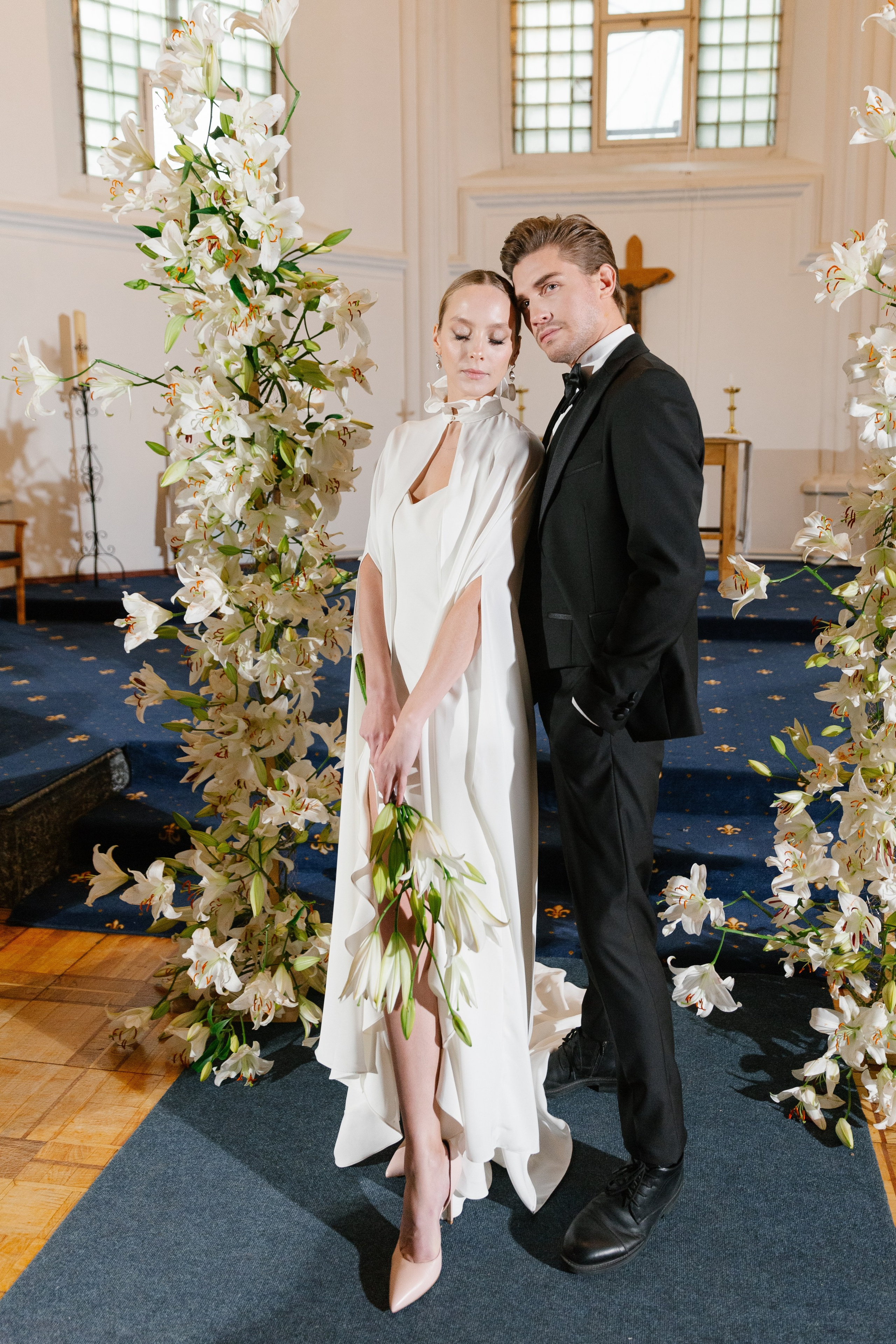 Съёмка в католической церкви. Свадебный фотограф Полина Панина