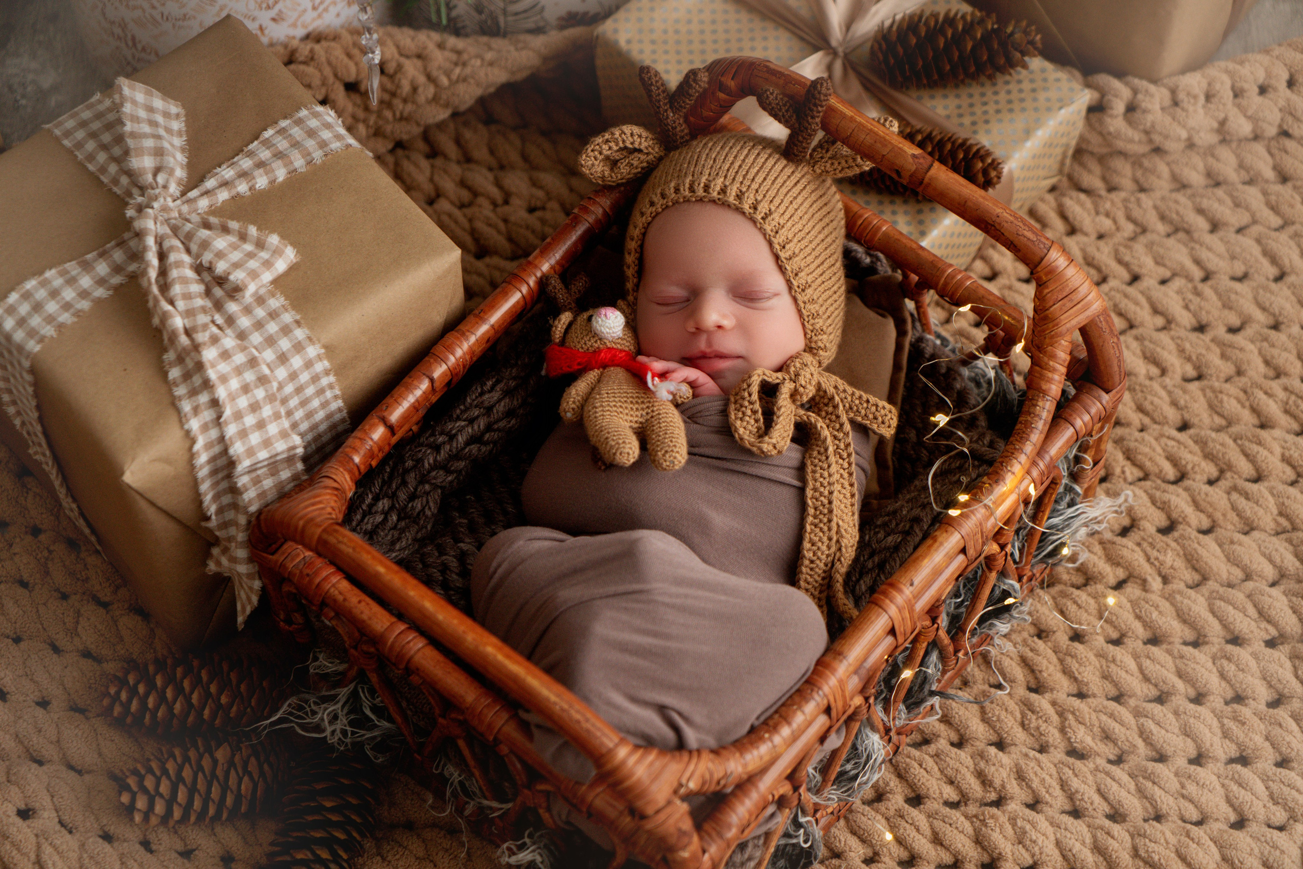 Newborn — мальчики. Фотосессия беременности в Барнауле