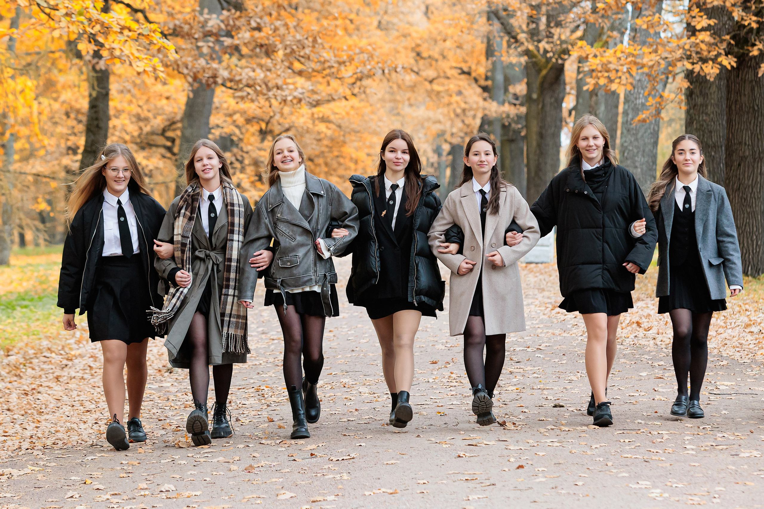 Осень. Старшая школа. Свадебный, семейный, детский фотограф в Санкт-Петербурге