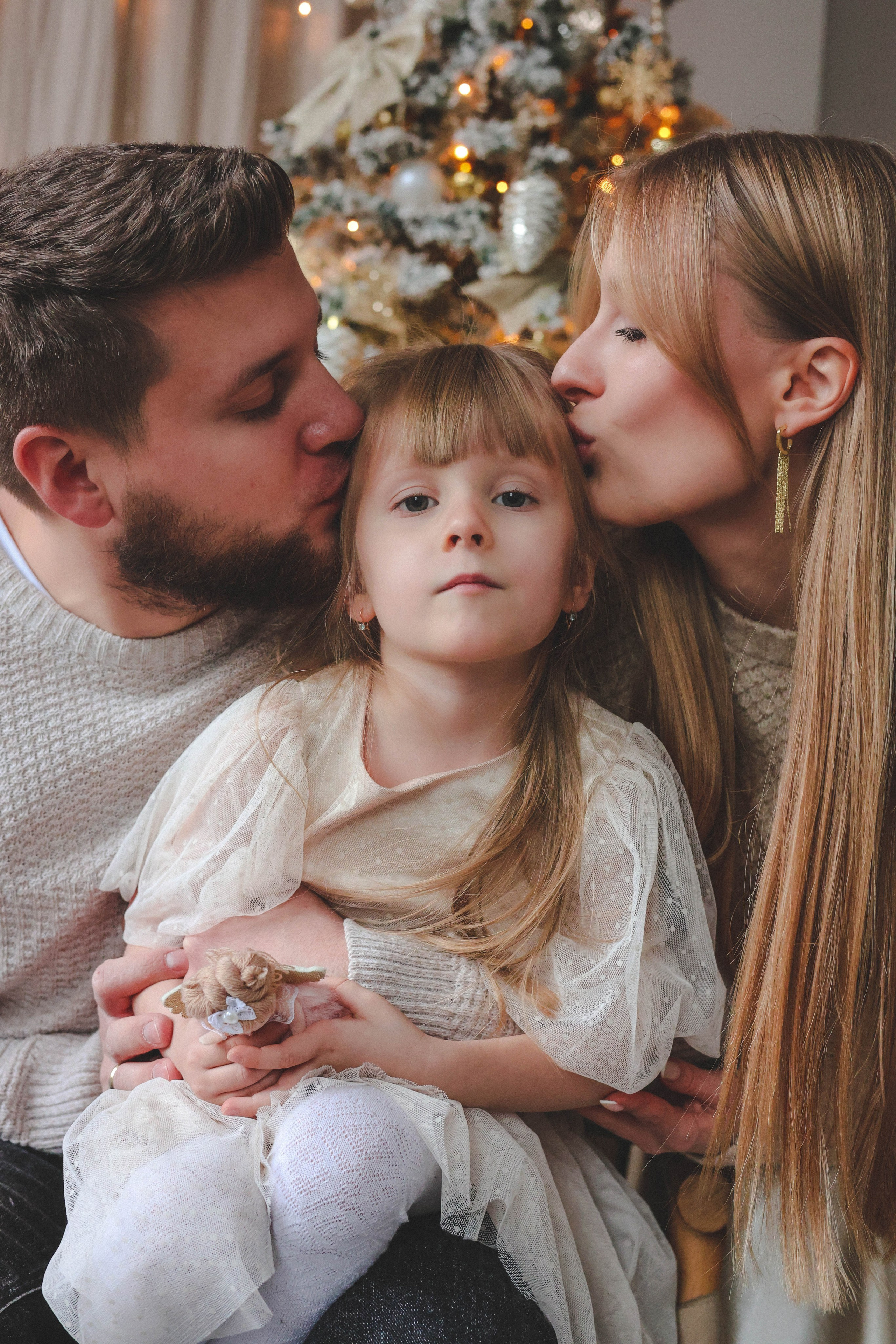 Новогодняя история «Кира и ее семья». Фотограф в Москве Анастасия Калинина