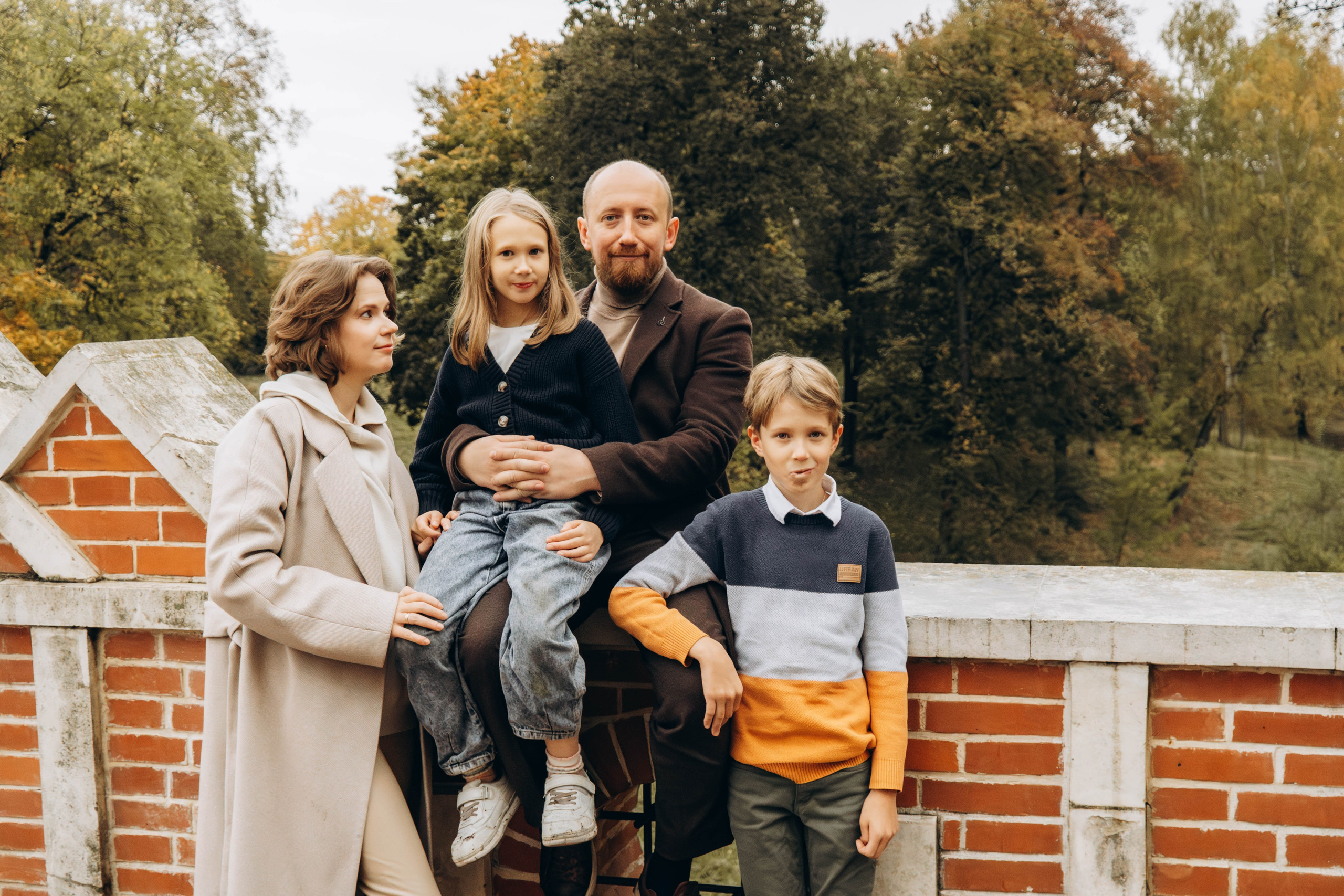 Осенняя семейная съемка в парке Царицыно. Фотограф Москва Валерия Веденина