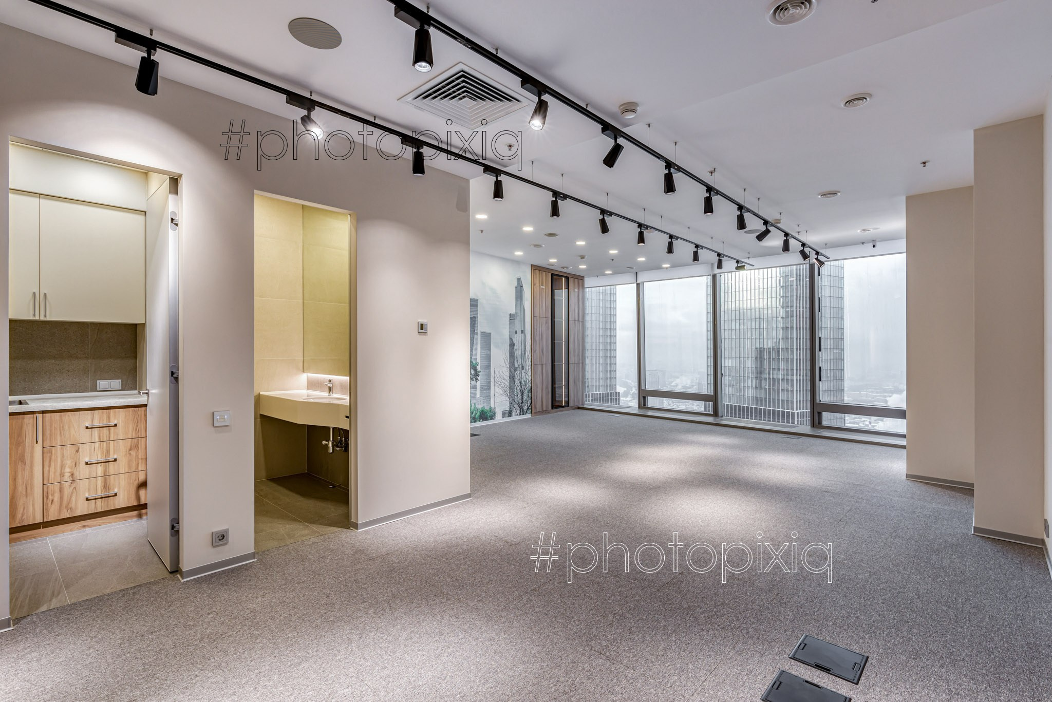 Фотосъёмка офиса в Москва Сити Федерация Восток — Интерьерный фотограф Кузнецов Сергей. Хештег в поиске: #photopixiq