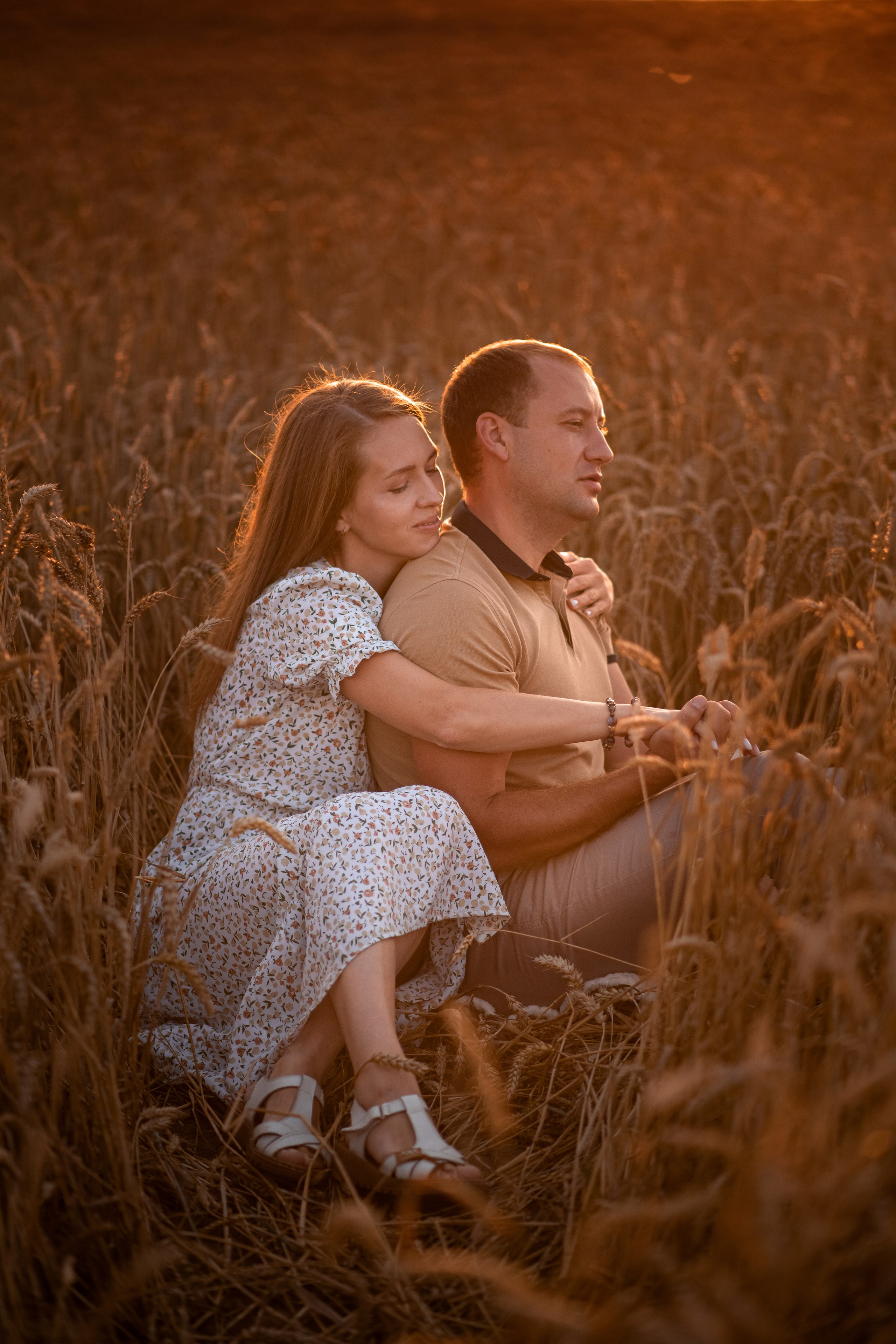 Семейная фотосессия в пшеничном поле. Семейный и детский фотограф в Туле Светлана Воронкова