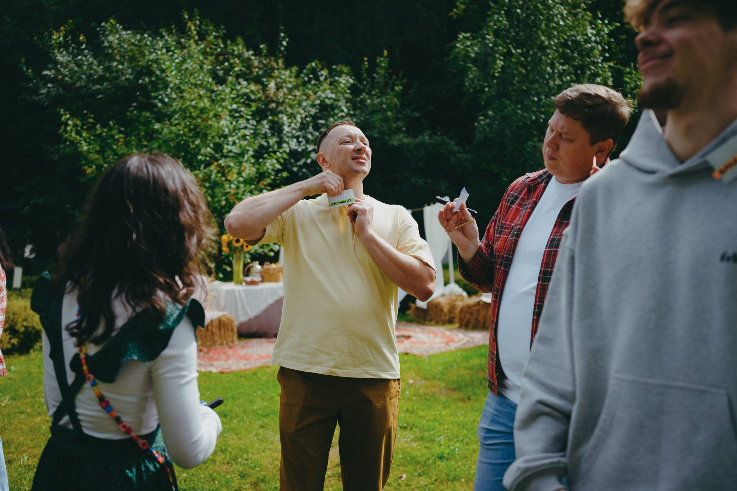 Корпоратив летом под открытым небом. Komonev