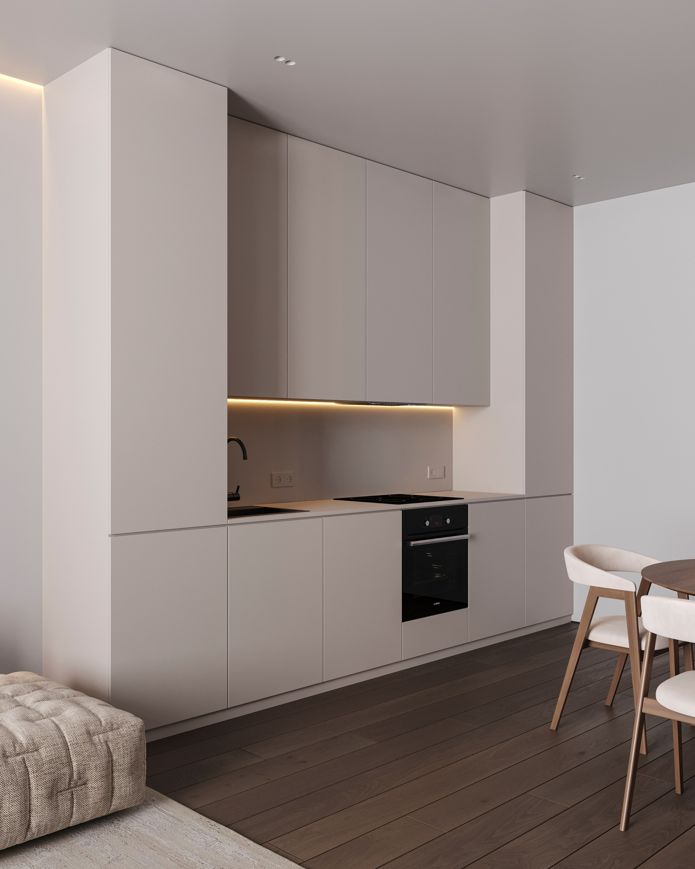 CLOUD MINIMAL | DESIGNER ANNE KIREEVA. Interior Visualization by Valerie Stetyukevich