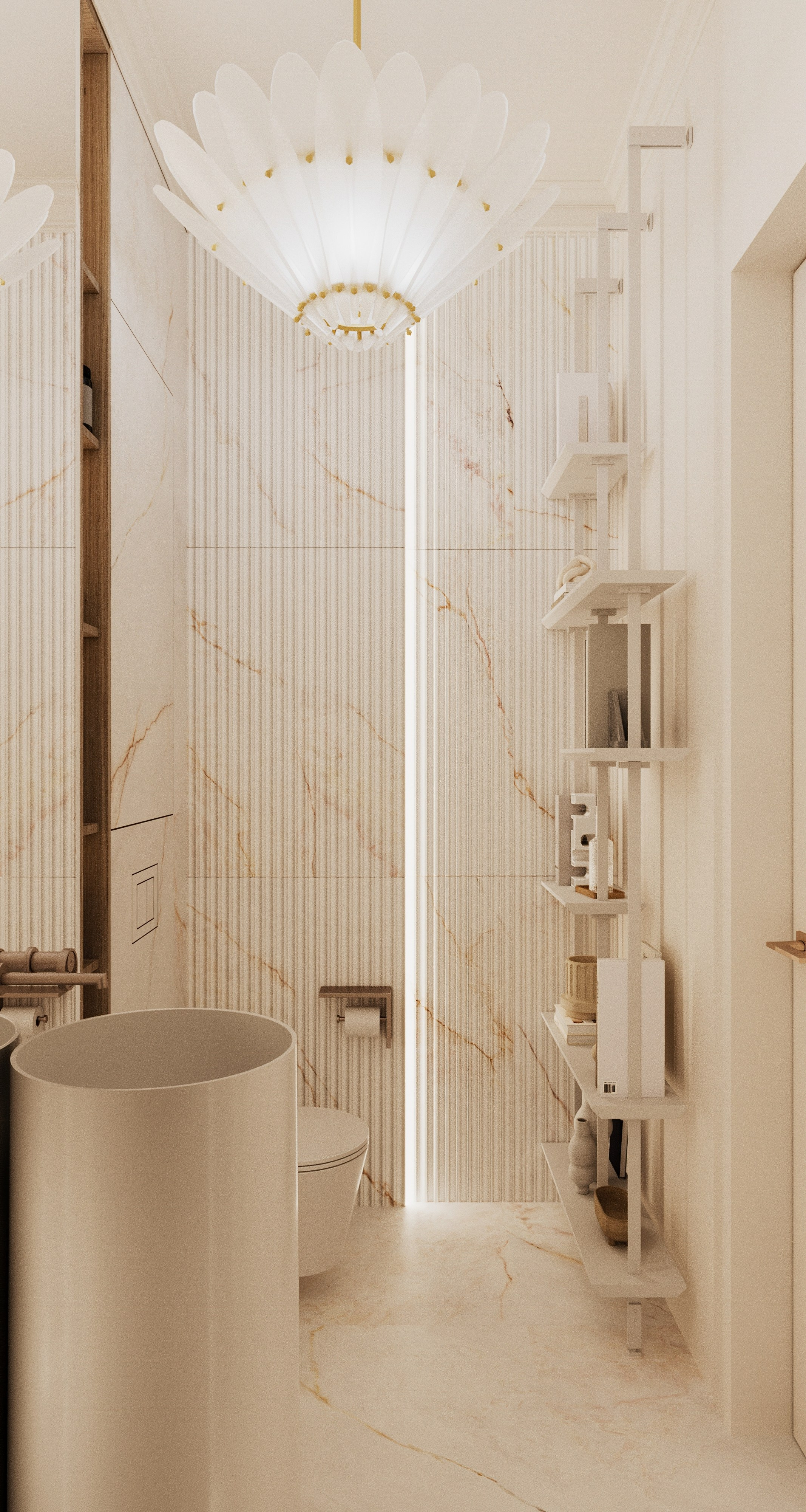 Rosa Rossa гостевой санузел. Визуализатор Векшина Елена