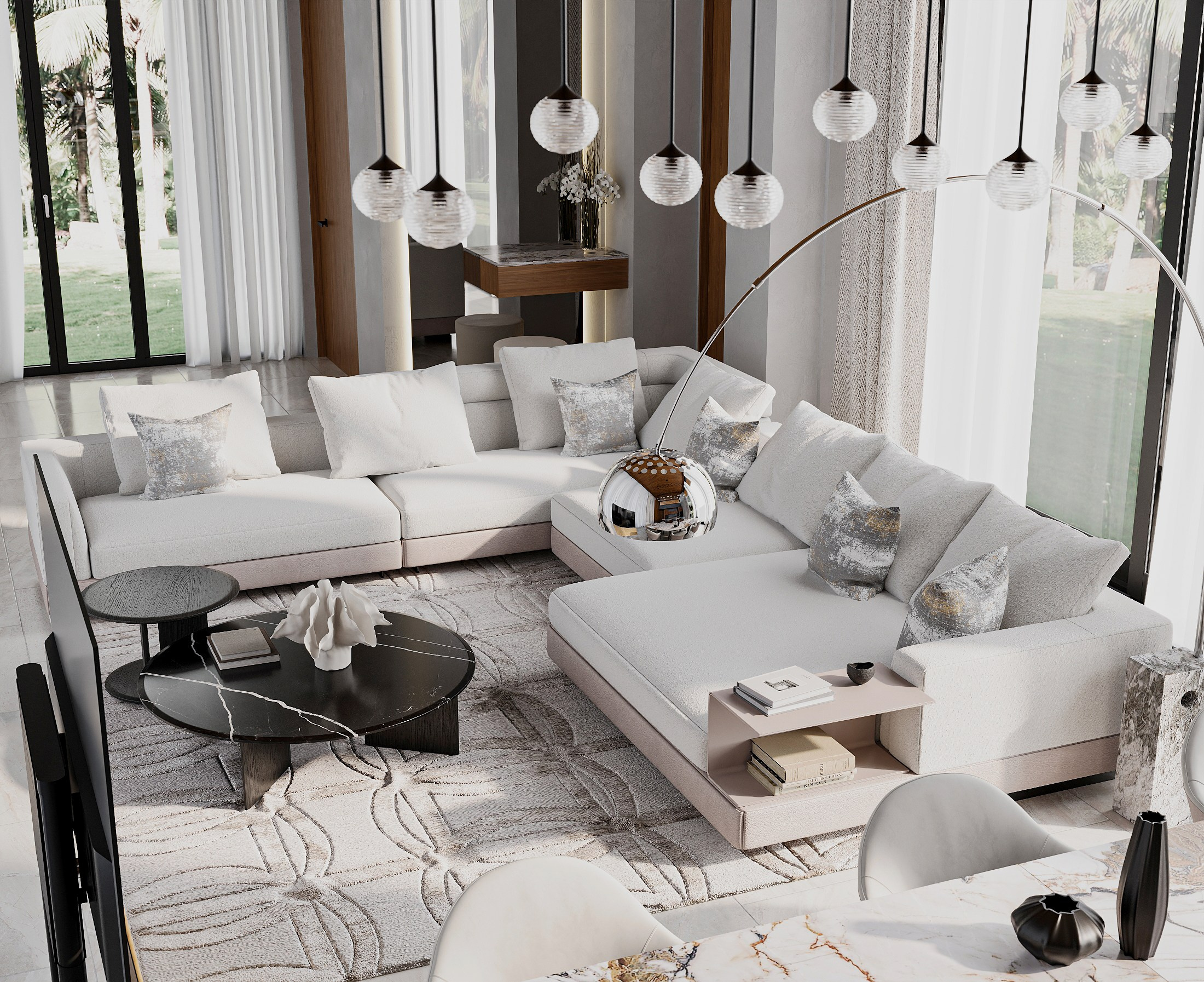 Вилла / Кухня-гостиная. Kindhard-design