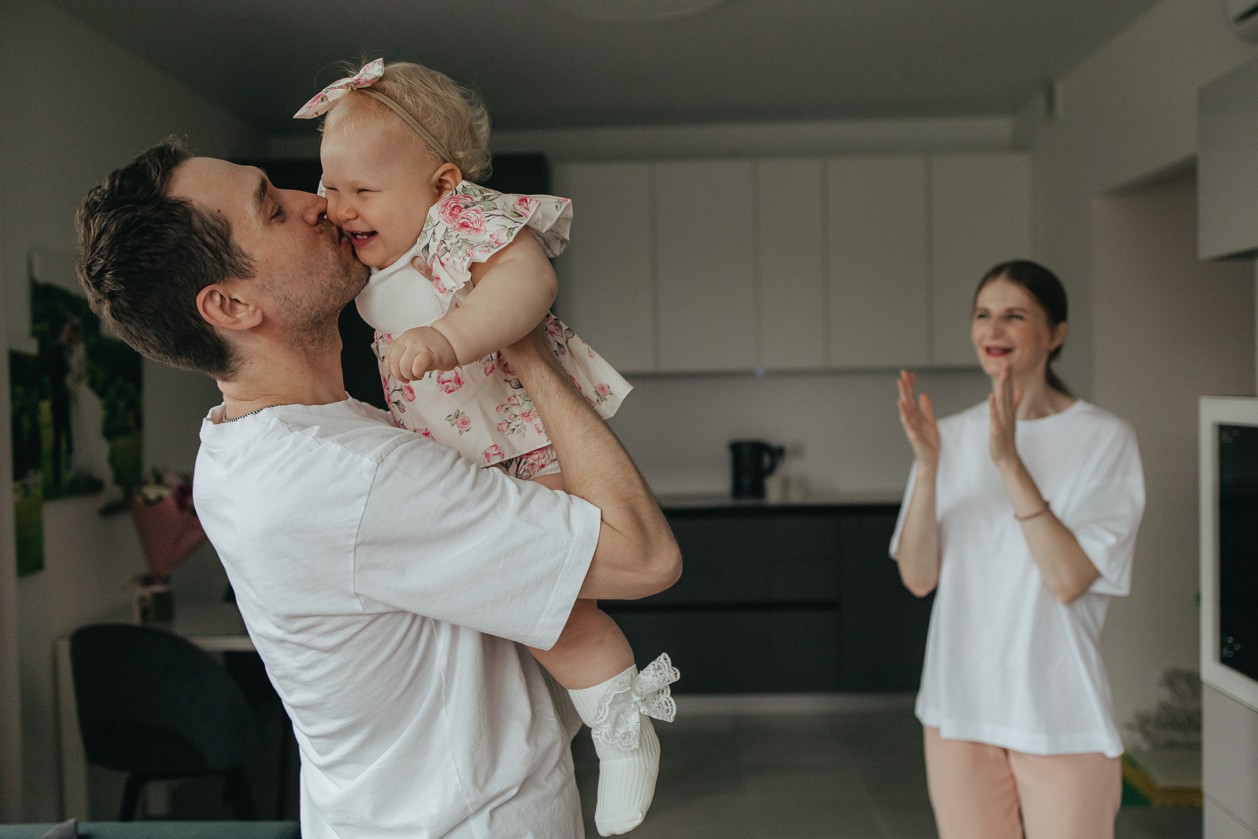 Домашняя фотосессия на 1 годик. Семейный фотограф в Москве, Щелково, Фрязино _ Виктория Степанова