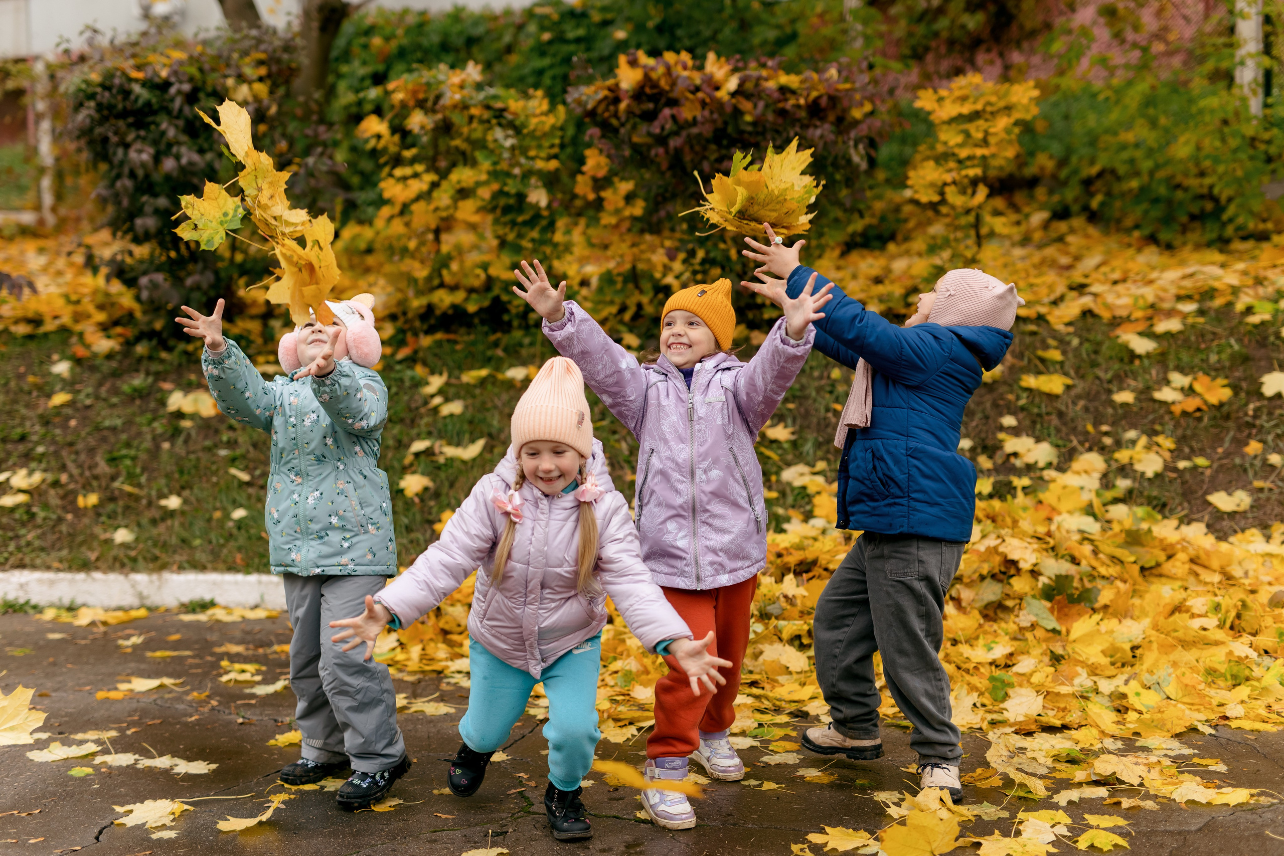 Осень в садике. Свадебный и семейный фотограф в Туле и области Маша Костина