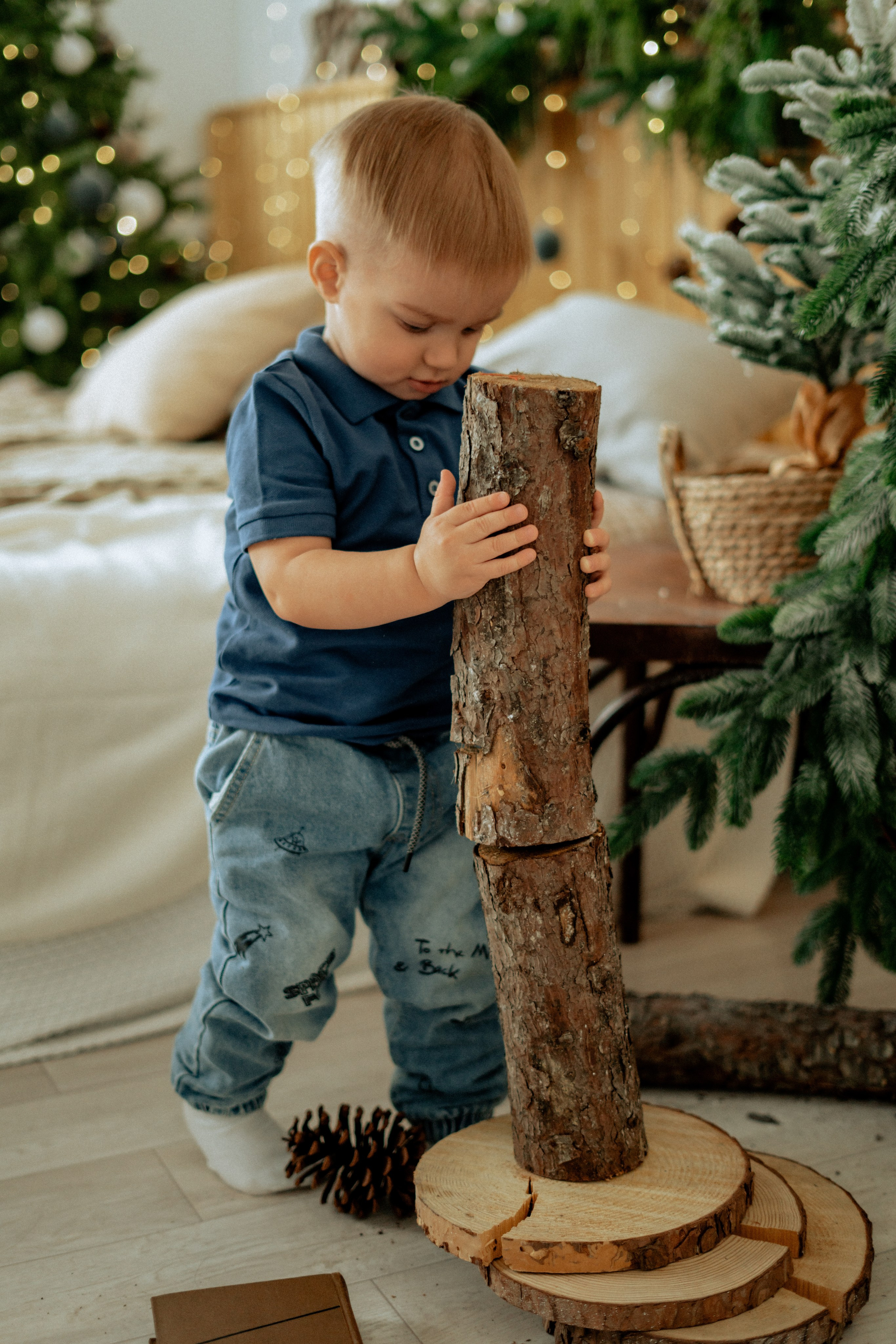 Студийная Новогодняя семейная съемка. Фотограф сахалин