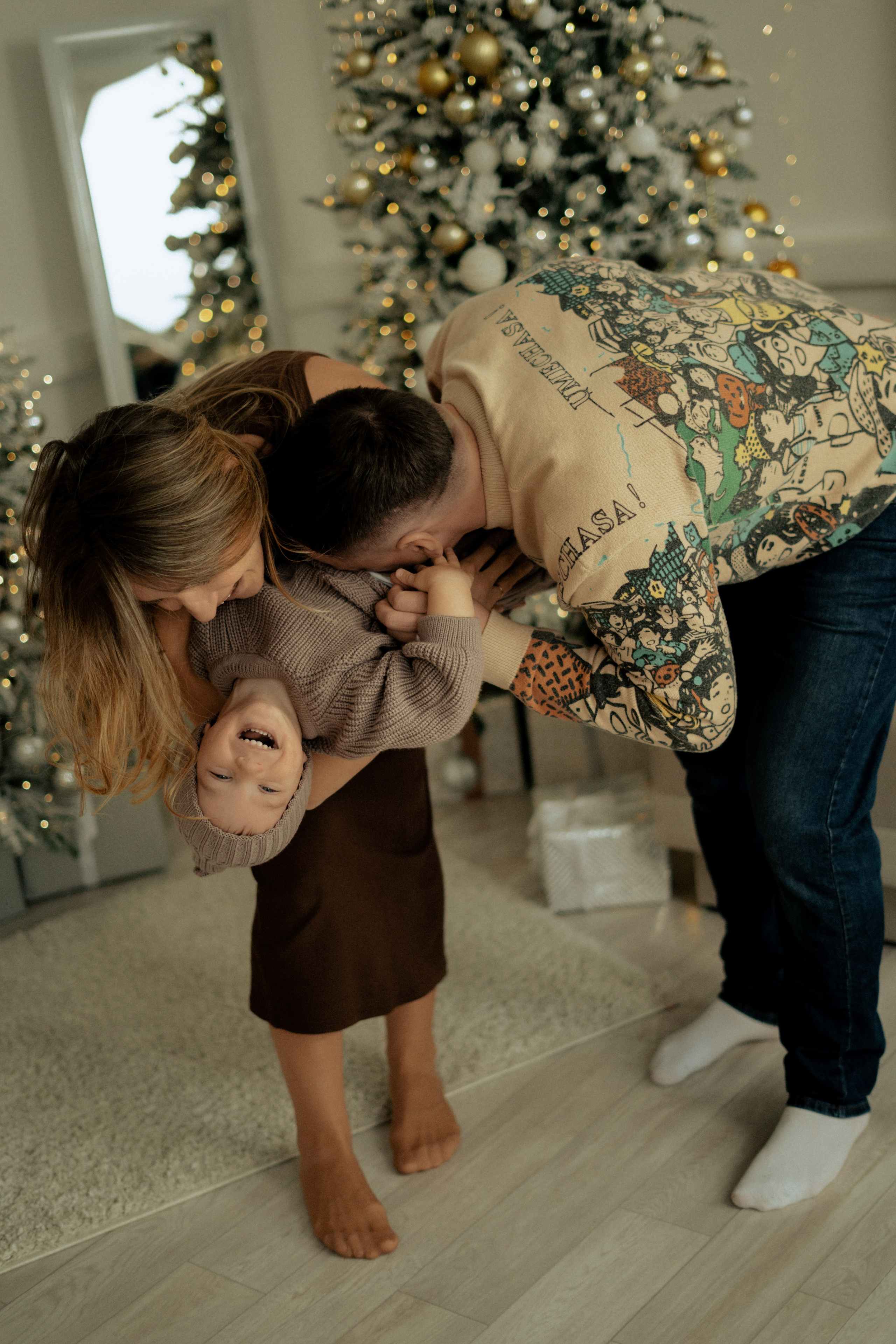 Студийная Новогодняя семейная съемка. Фотограф сахалин