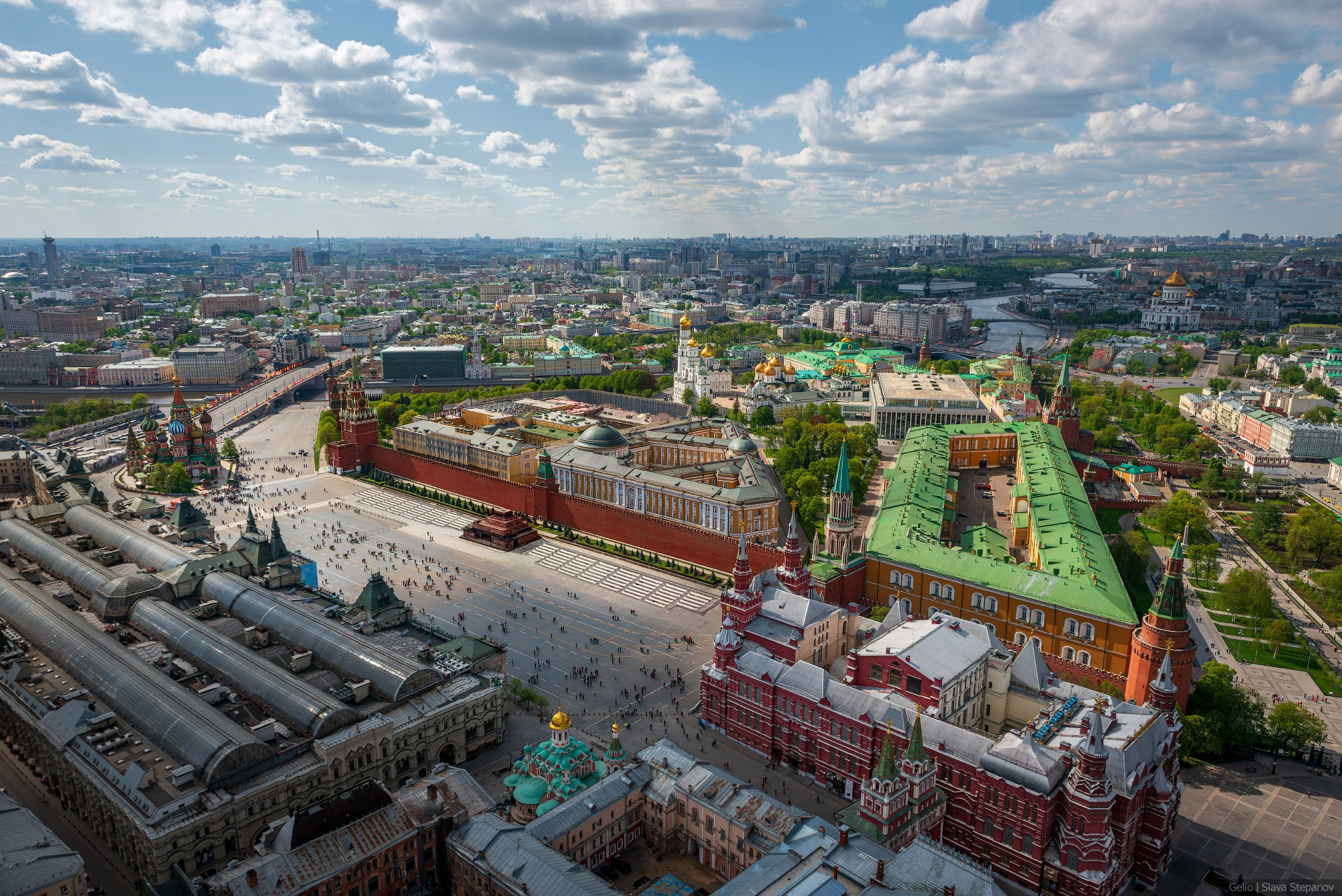 Красная площадь с высоты