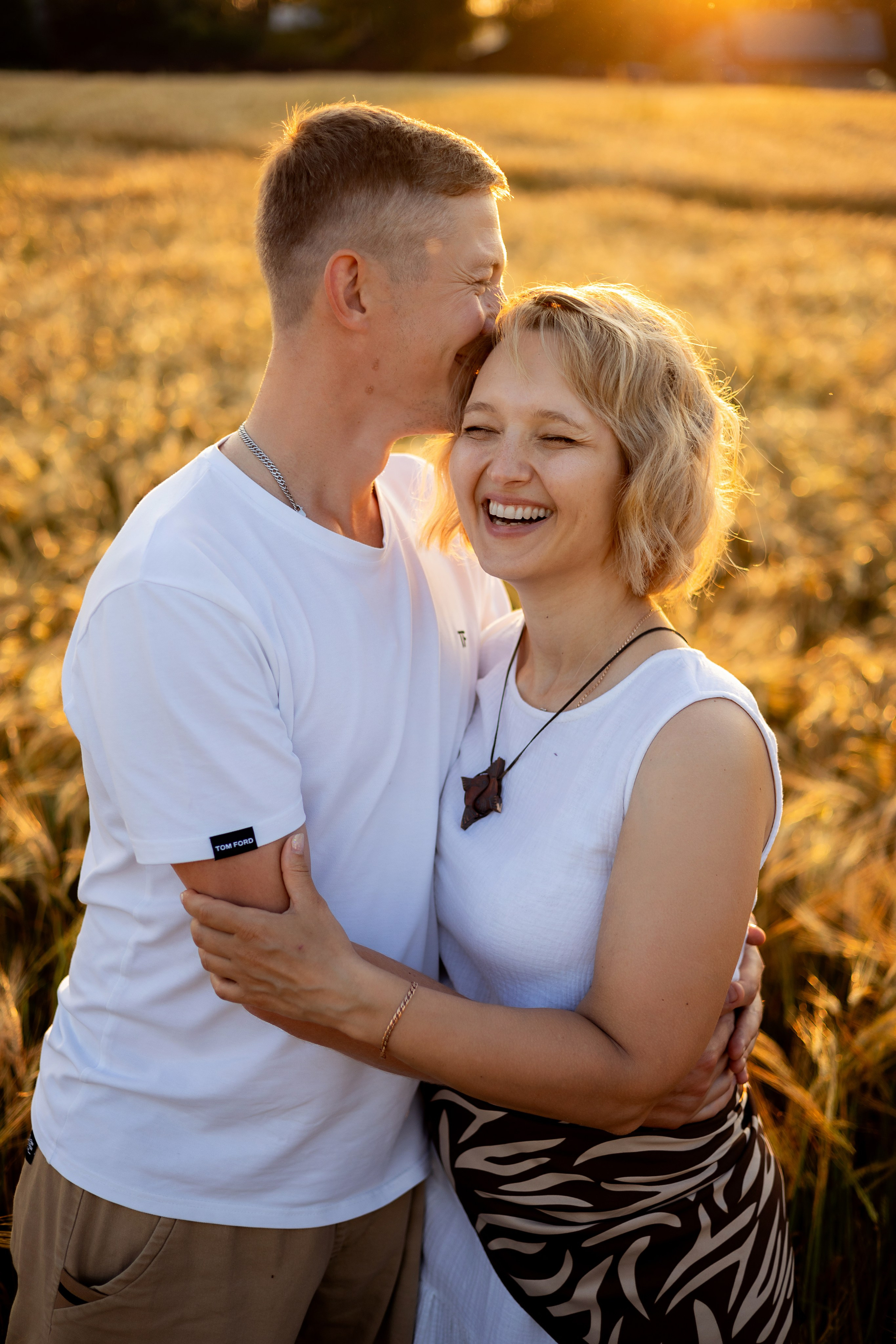 Семейная съемка в пшенице. Фотограф Ульянкина Мария