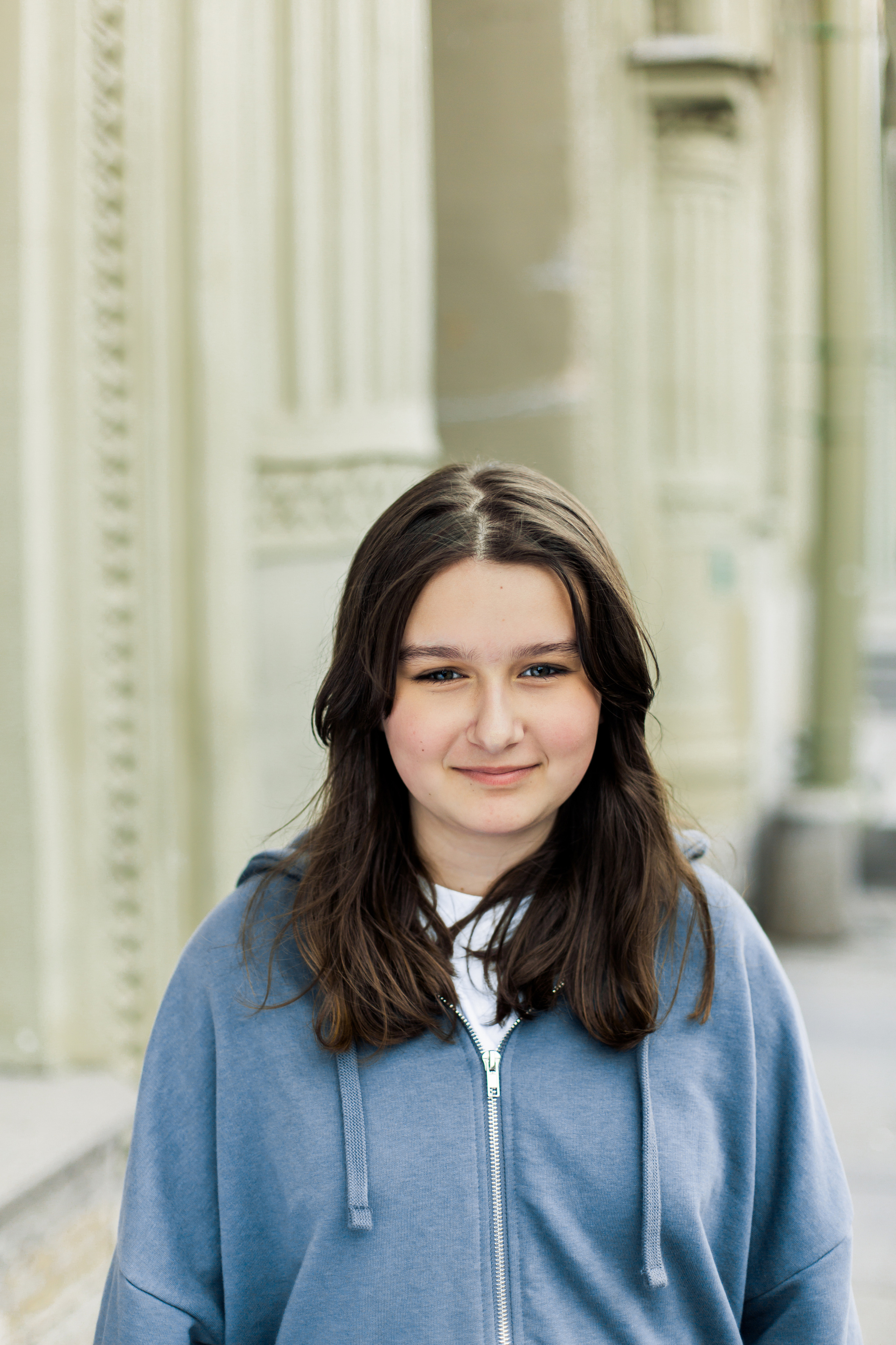 Фотосессия школьницы в центре города. Детский, свадебный и семейный фотограф Юлия Курбатова, Санкт-Петербург