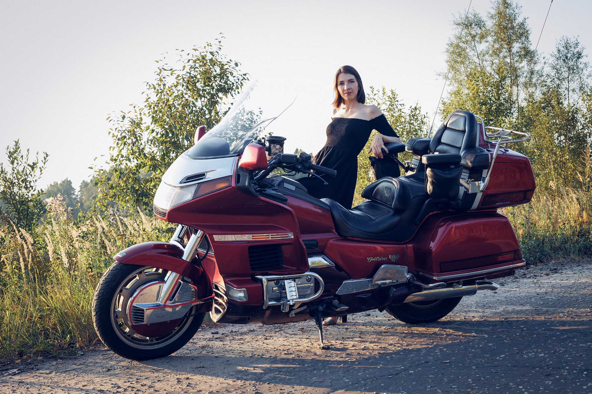 Портрет с мото. Свадебный и репортажный фотограф в Москве и Московской области