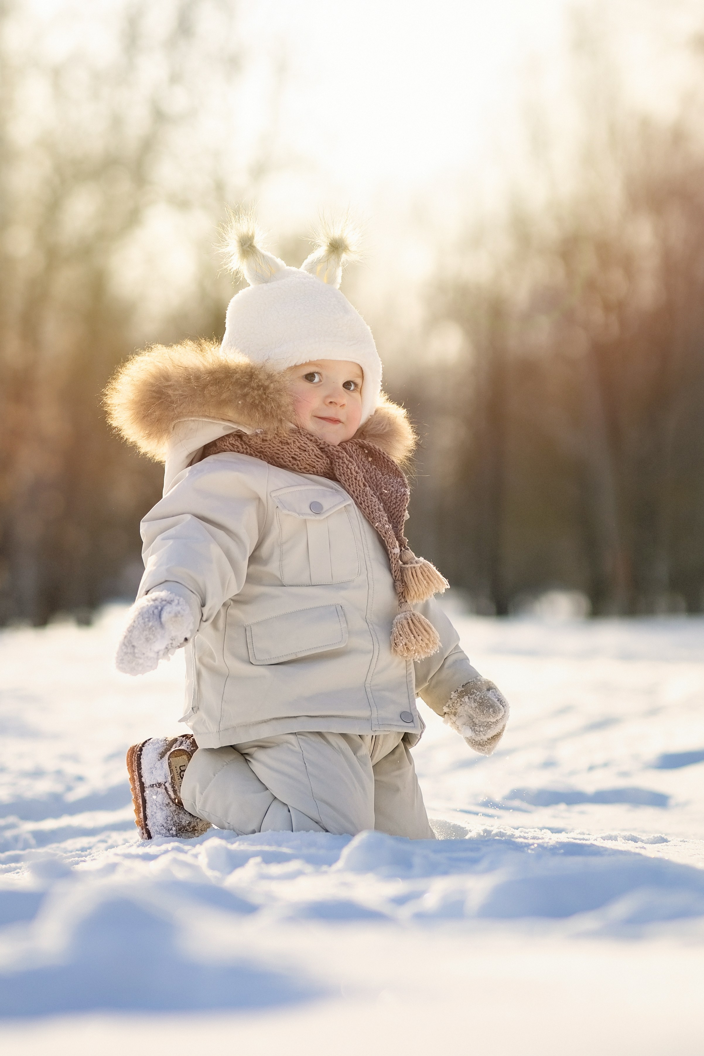 Фотосессия в зимнем парке. Семейный фотограф в Москве Трубинова Екатерина