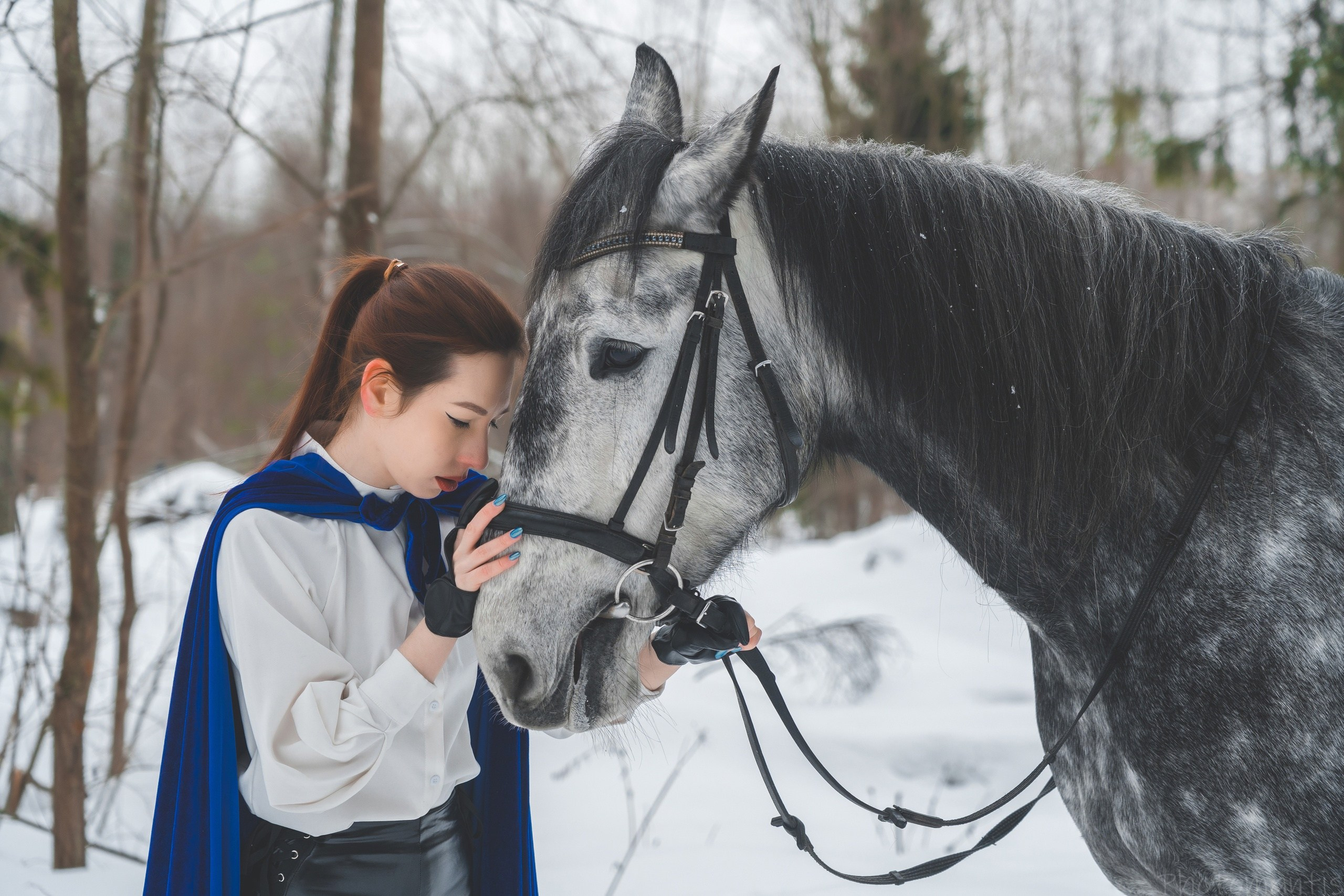 Девушки с лошадками. Photomantis