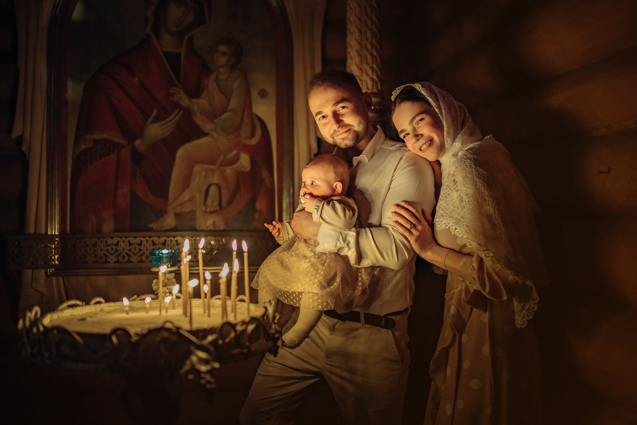 Таинство крещения Софии, апрель 2024