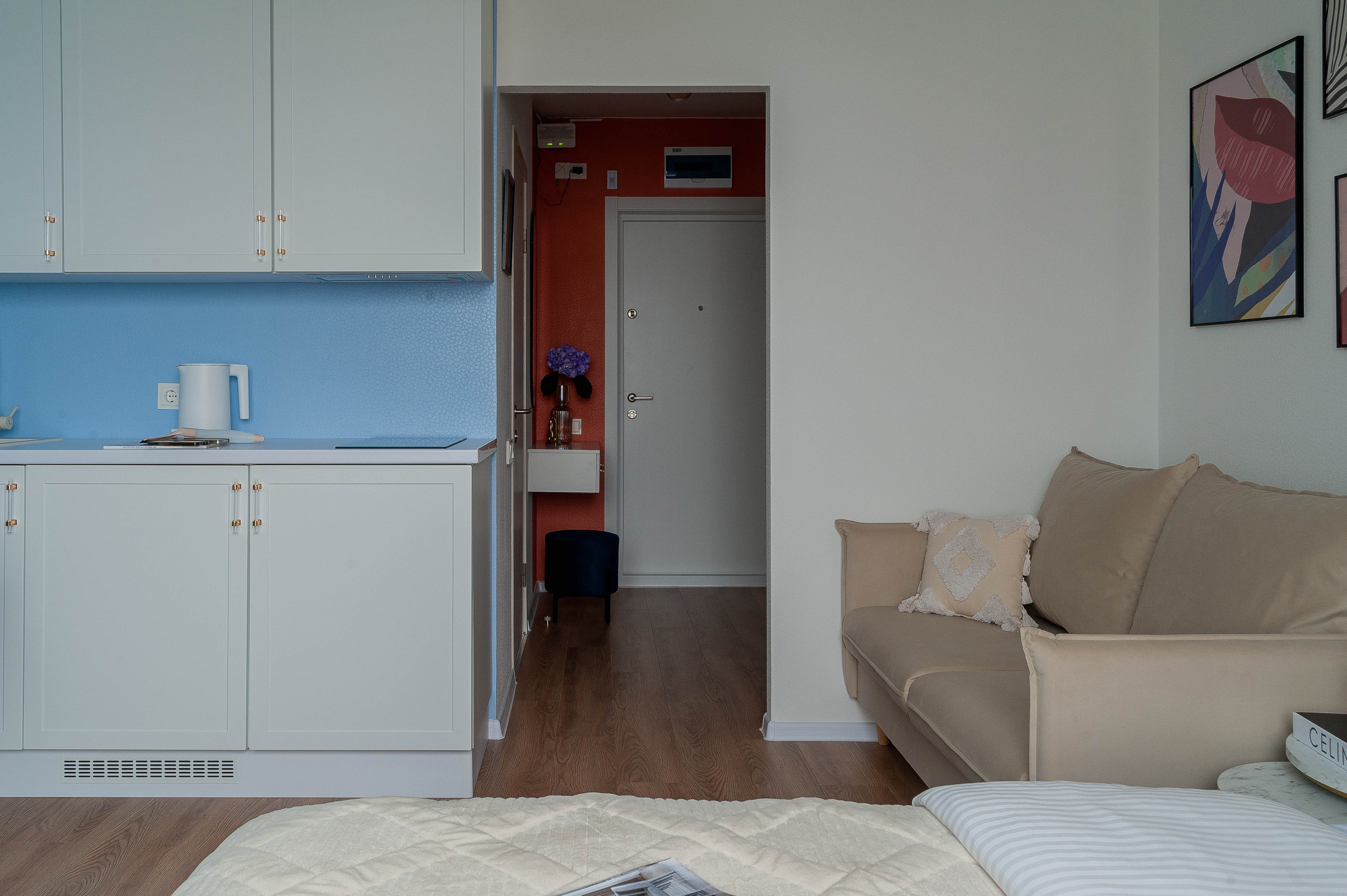 Съемка студии для посуточной аренды ЖК «Волга Парк». Интерьерный фотограф в Ярославле. Вероника Лазыкина