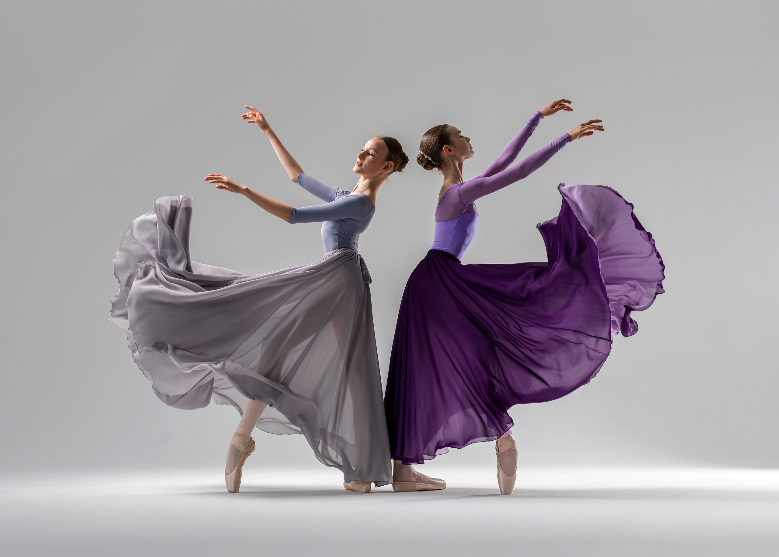 Фиолетовая воздушная длинная юбка напрокат. Балетный фотограф Алина Ханько — Душа Балета