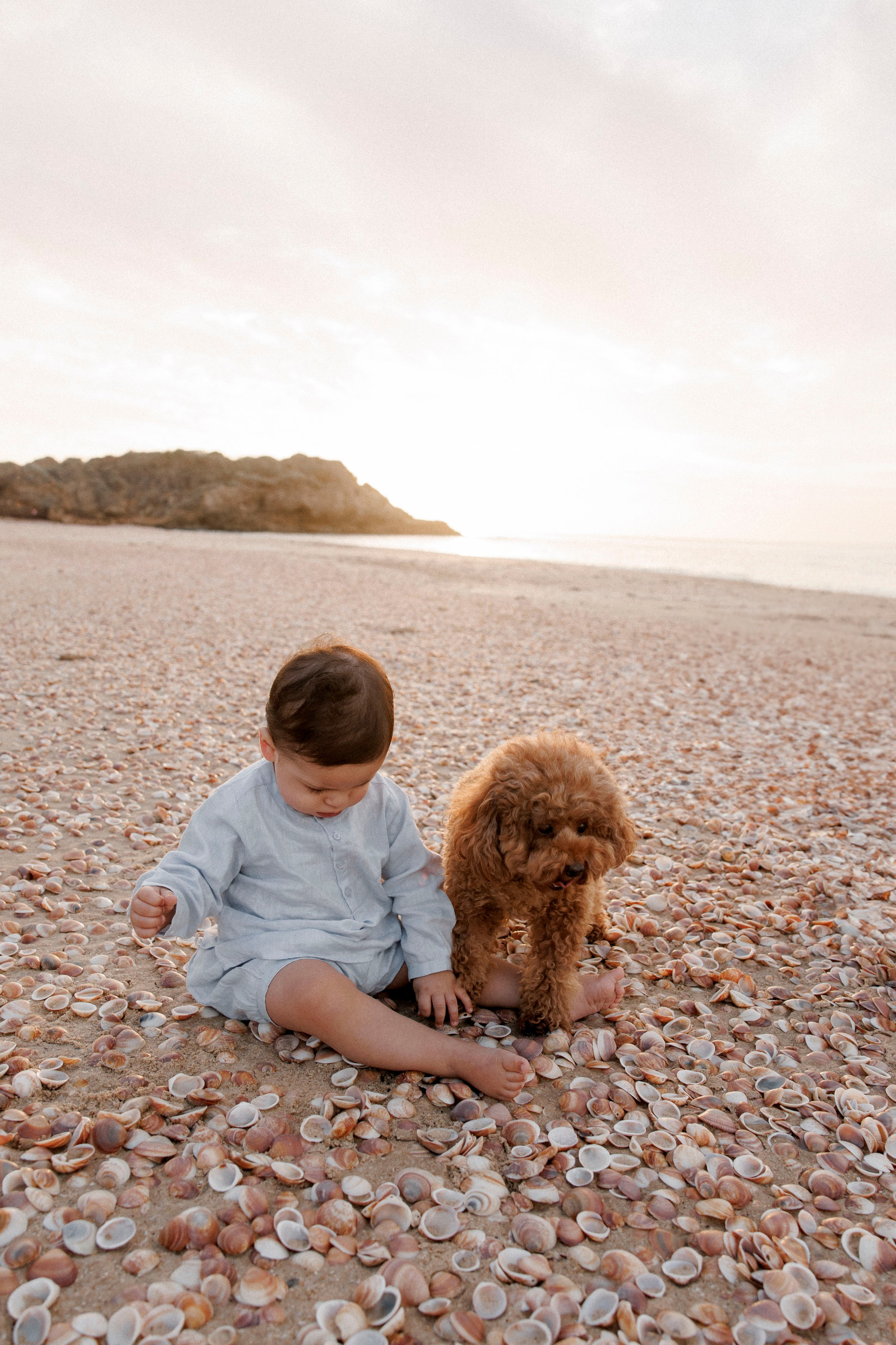 First year family photos near the sea. Главная