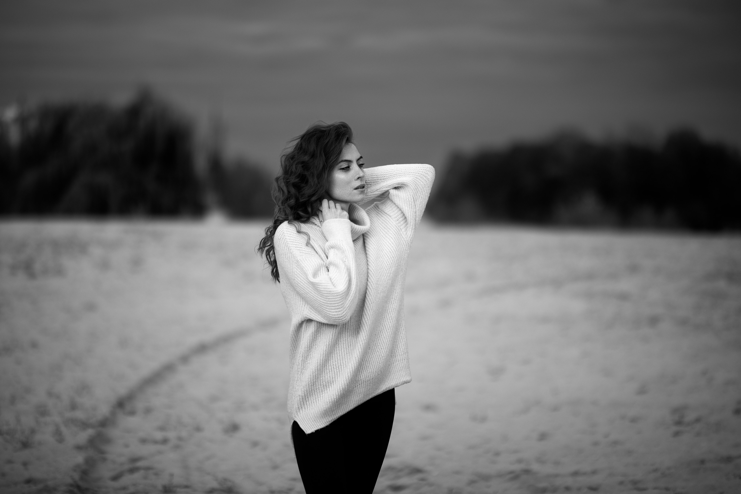 Осенняя съемка с Надеждой на берегу реки в формате для «себя»