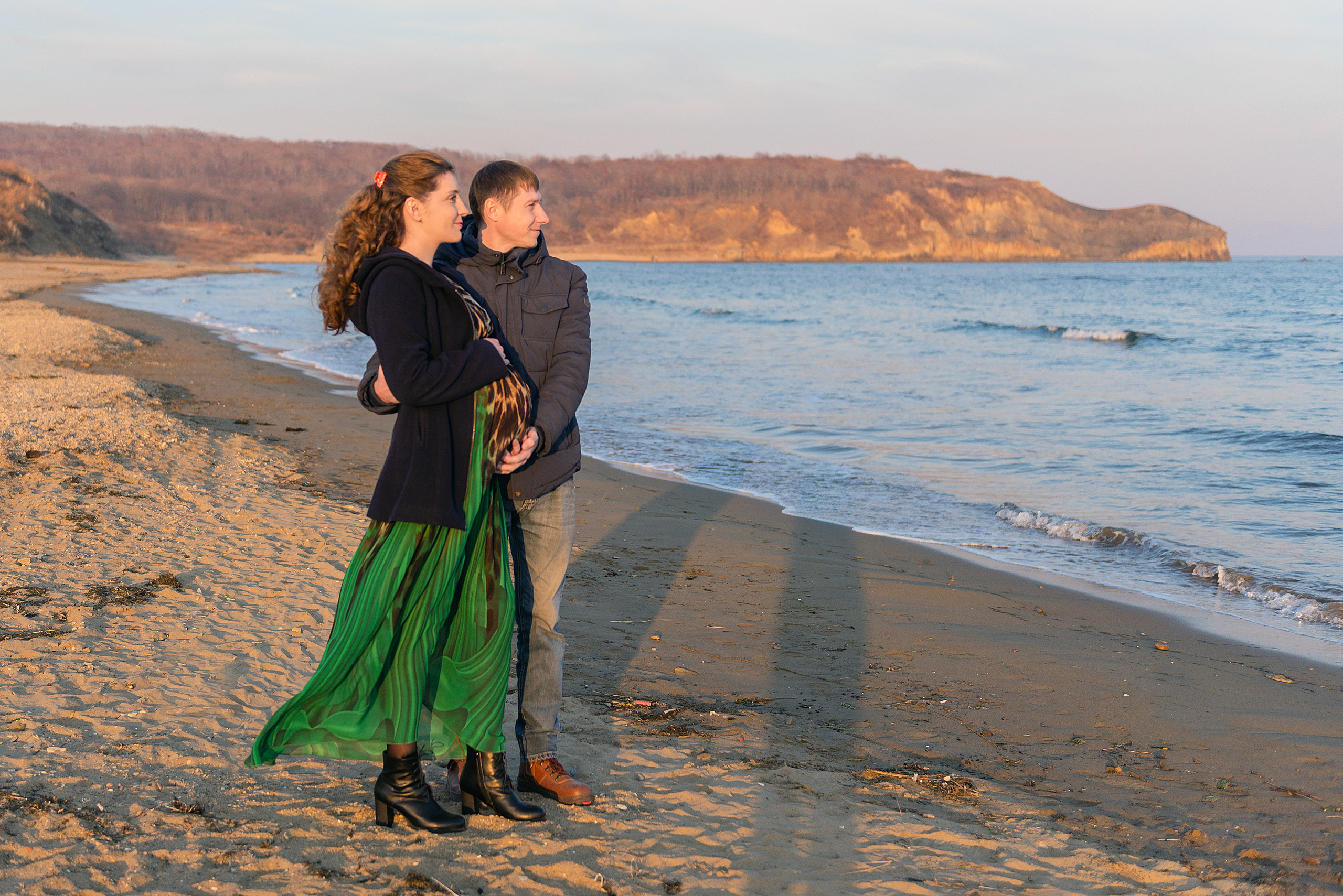 Беременность Ани в колосках. Семейный и свадебный фотограф во Владивостоке