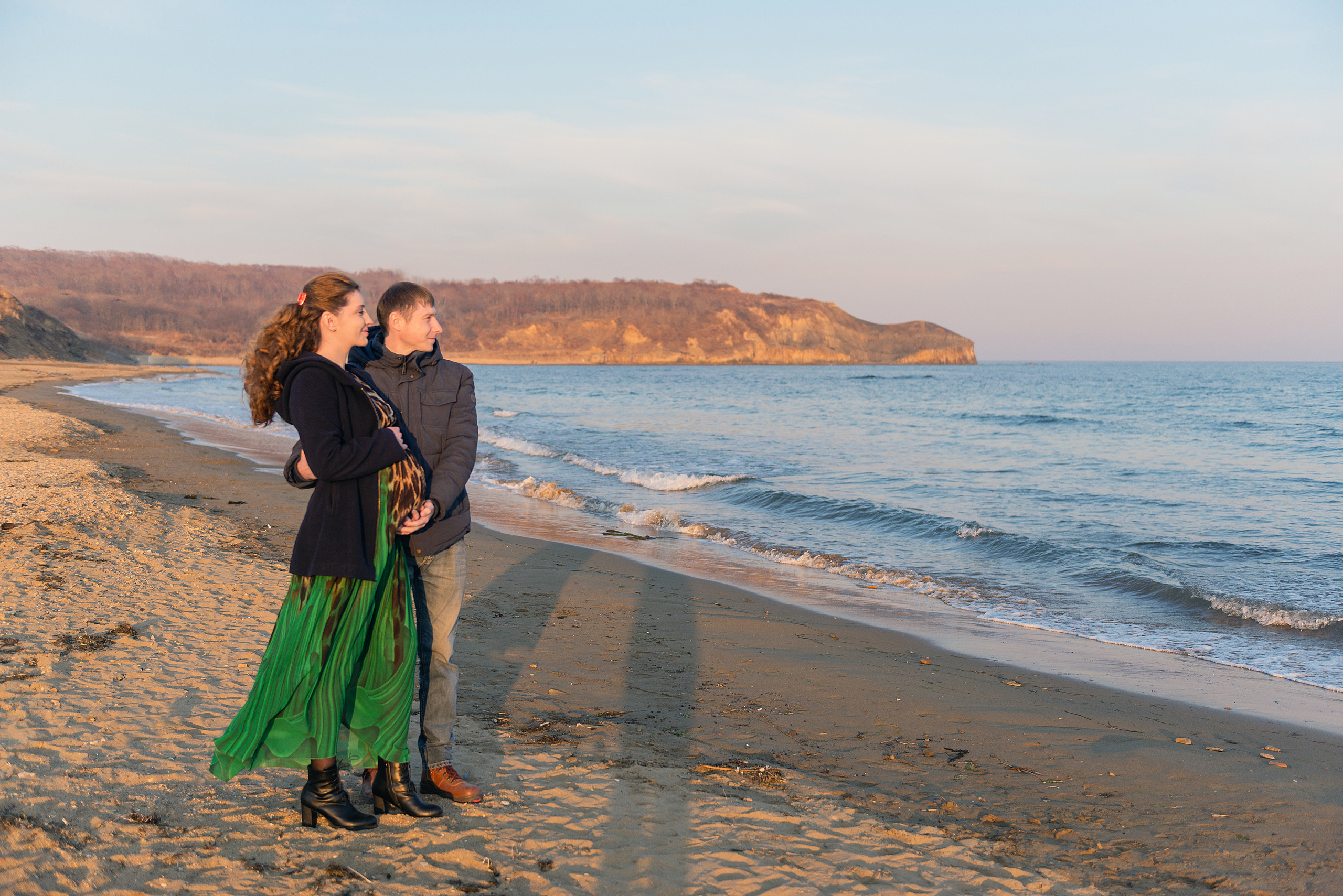 Беременность Ани в колосках. Семейный и свадебный фотограф во Владивостоке
