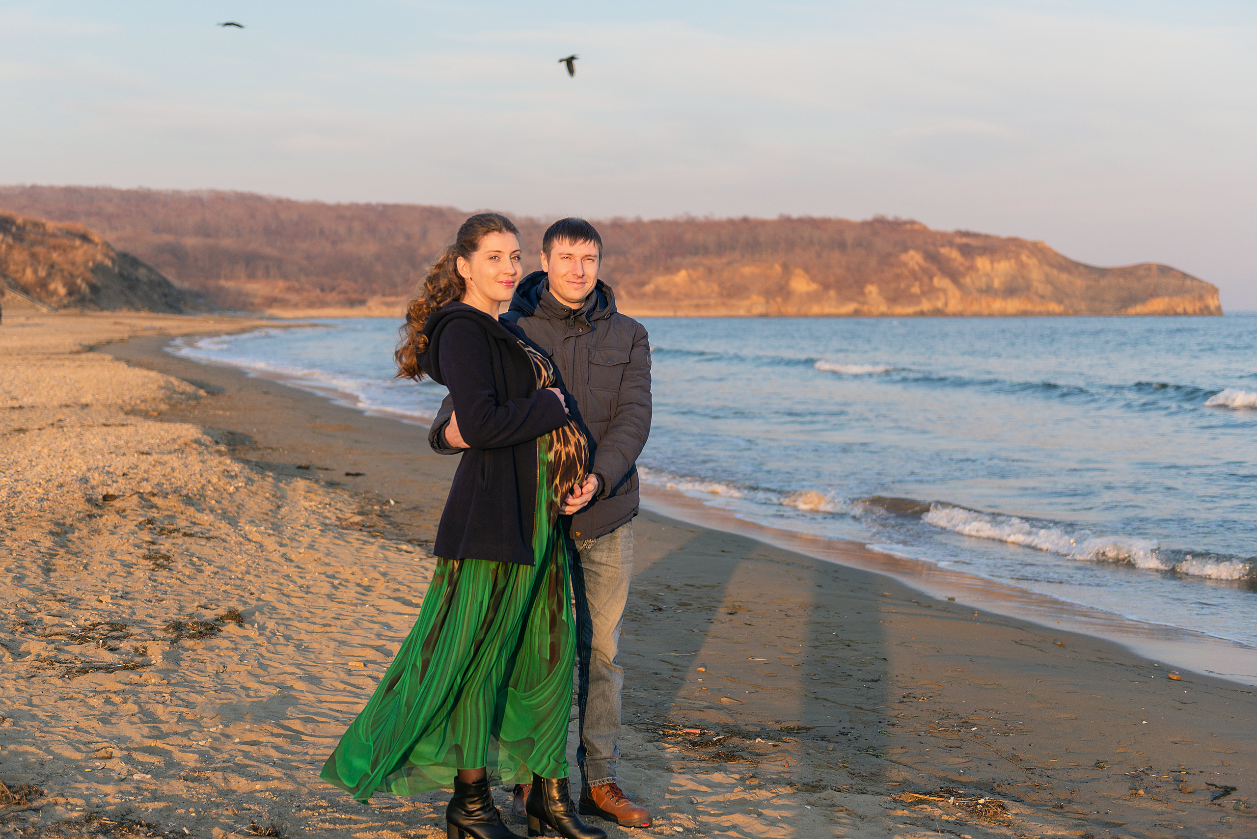 Беременность Ани в колосках. Семейный и свадебный фотограф во Владивостоке