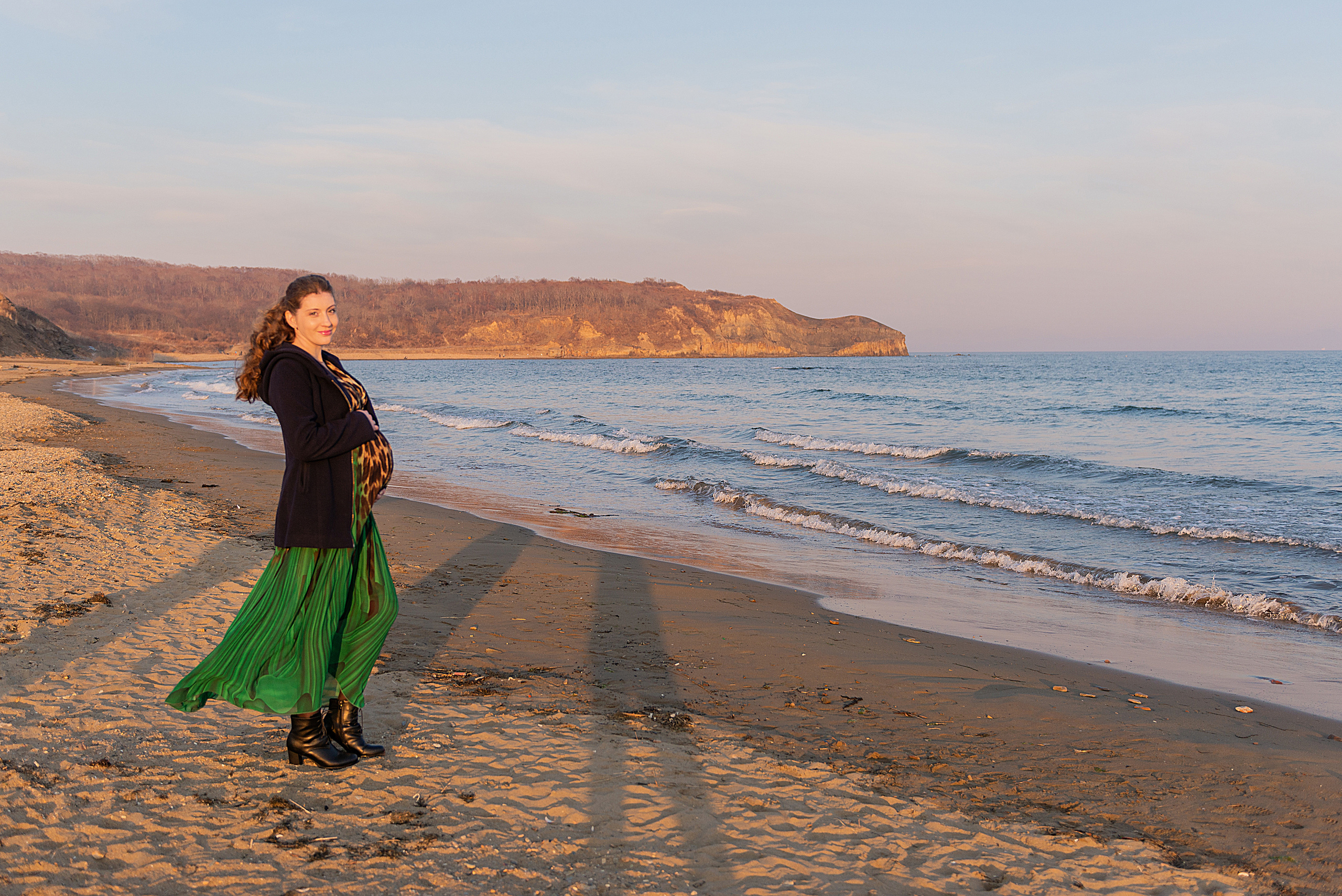 Беременность Ани в колосках. Семейный и свадебный фотограф во Владивостоке
