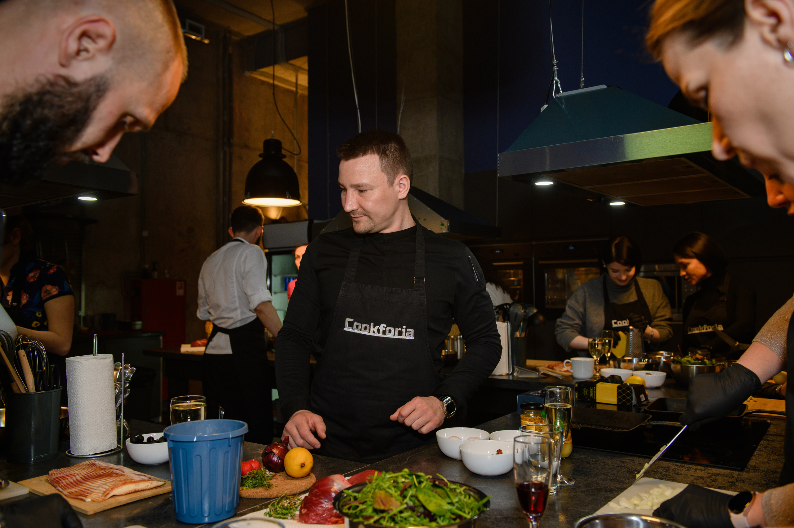 Корпоратив в кулинарной студии Cookforia. Свадебный и репортажный фотограф в Санкт-Петербурге Ольга Волкова