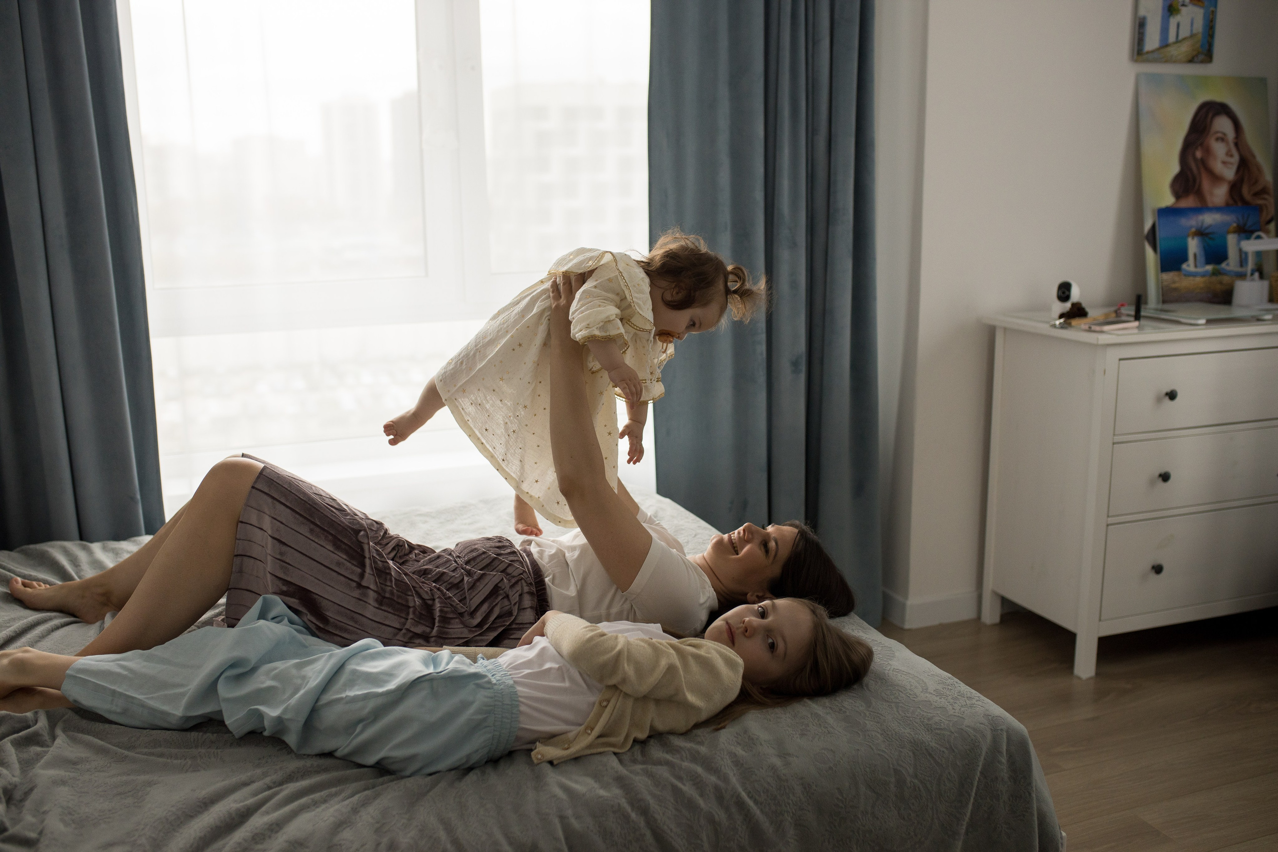 Катя и дочки. Фотограф Москва Лара Чайка