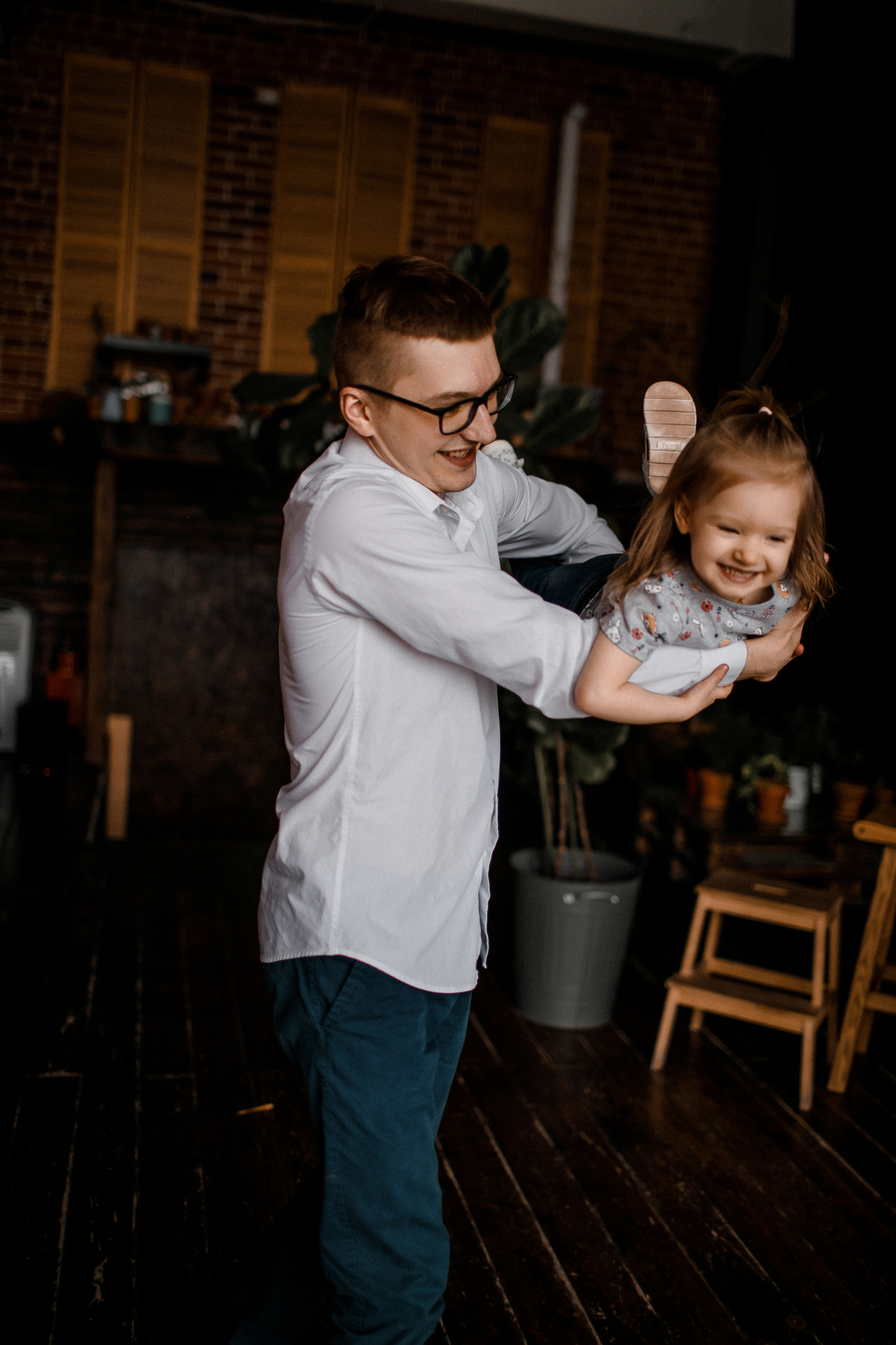 папа и дочка