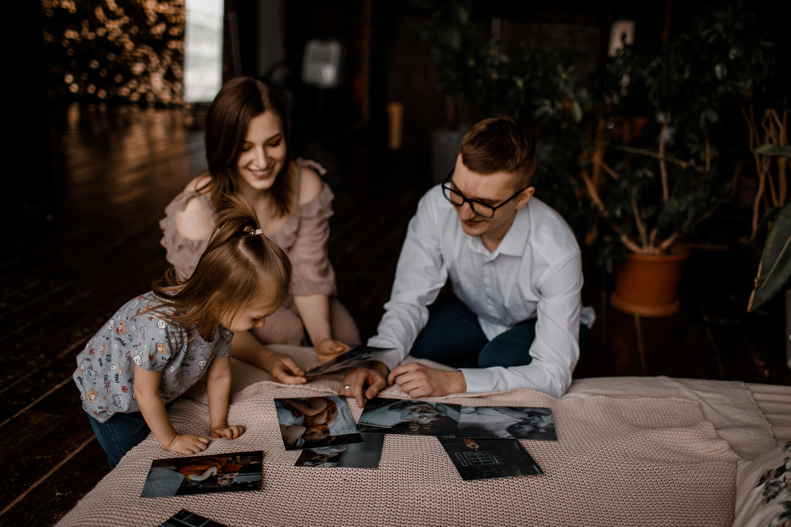 просмотр семейных фотографий