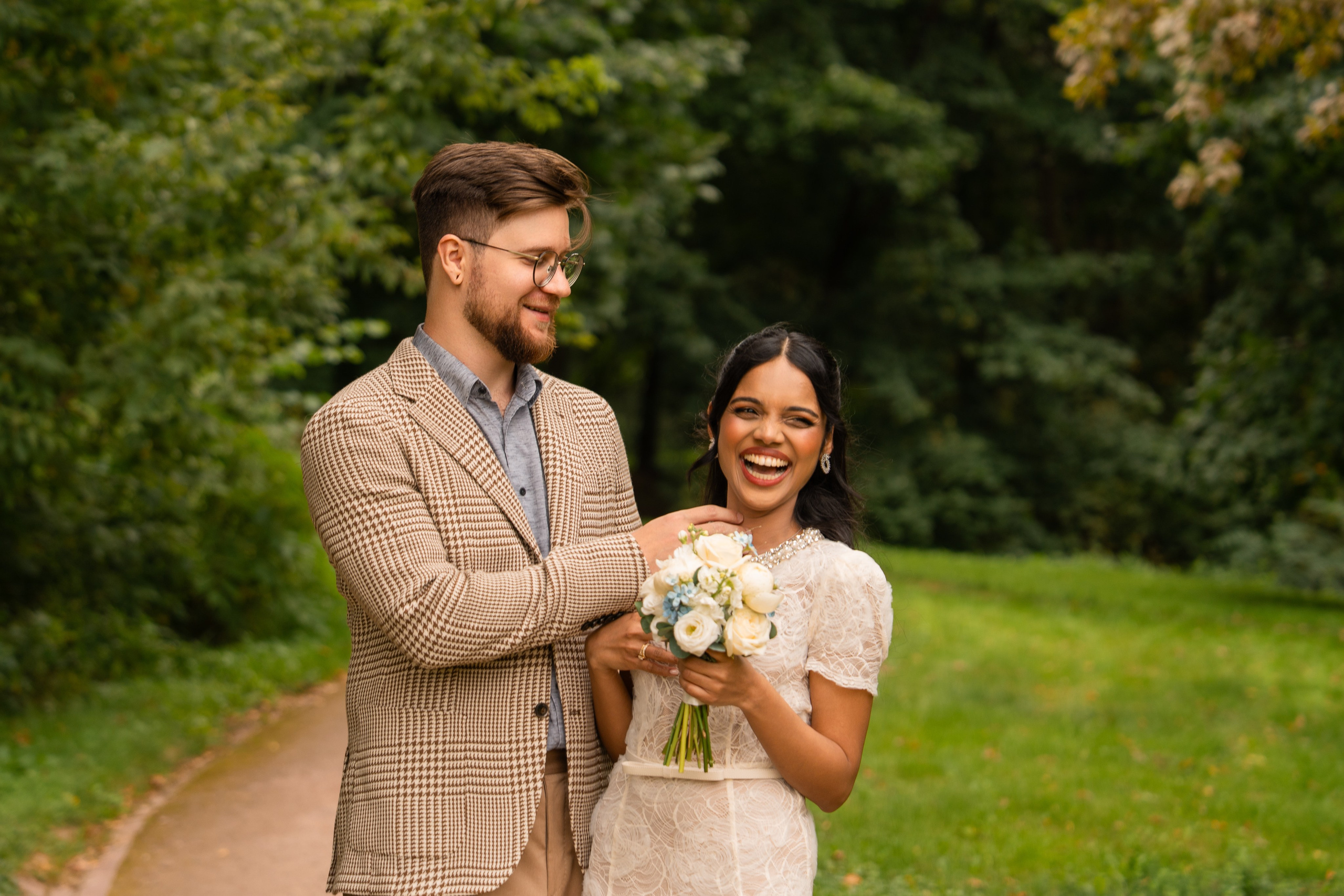 Максим и Харша, Царицыно. Свадебный фотограф в Москве Анна Полушина