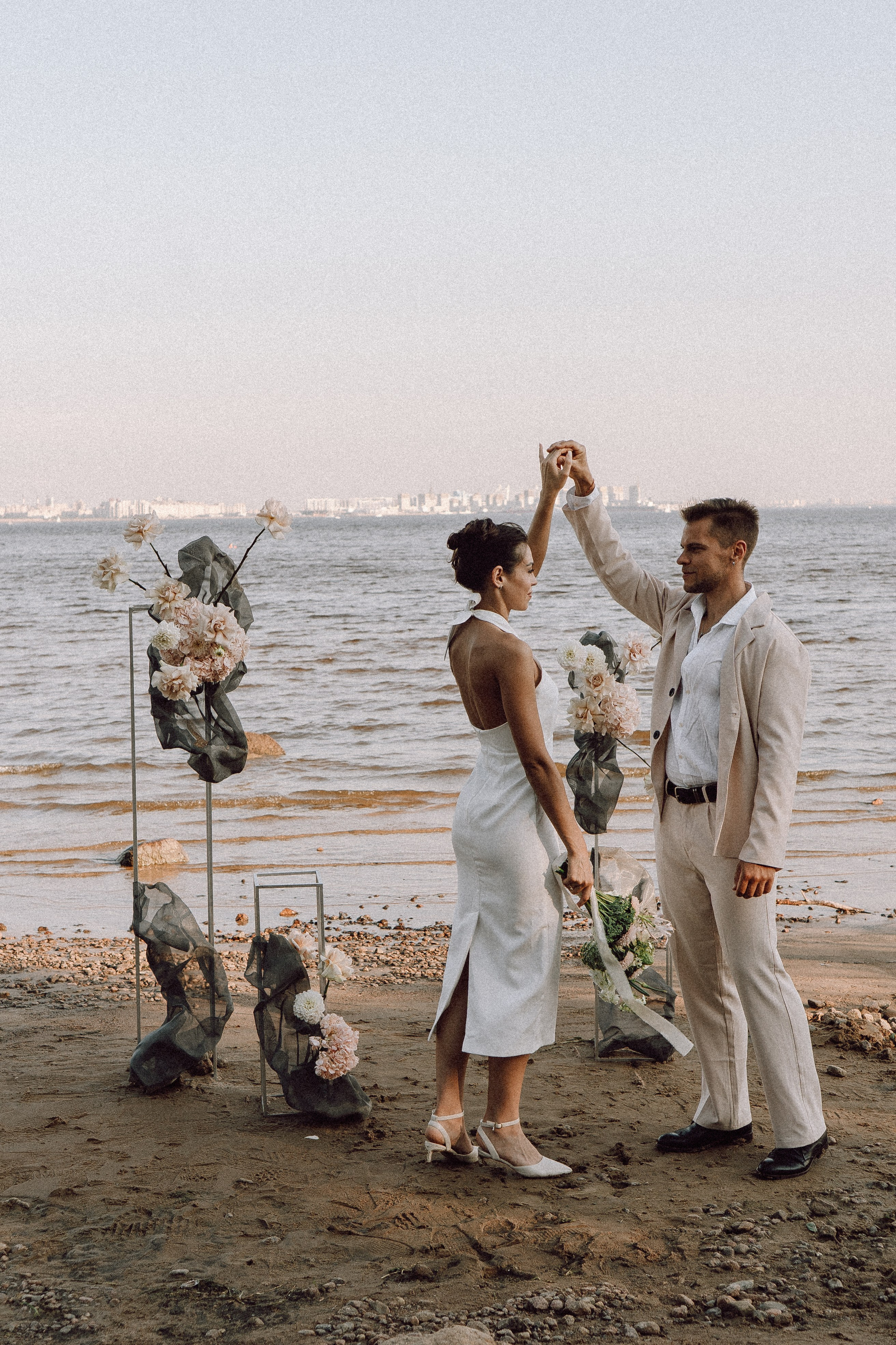 СВАДЕБНАЯ ФОТОСЕССИЯ ВЫЕЗДНОЙ ЦЕРЕМОНИИ (ФИНСКИЙ ЗАЛИВ). Профессиональный фотограф, Санкт-Петербург — Виктория Богомолова