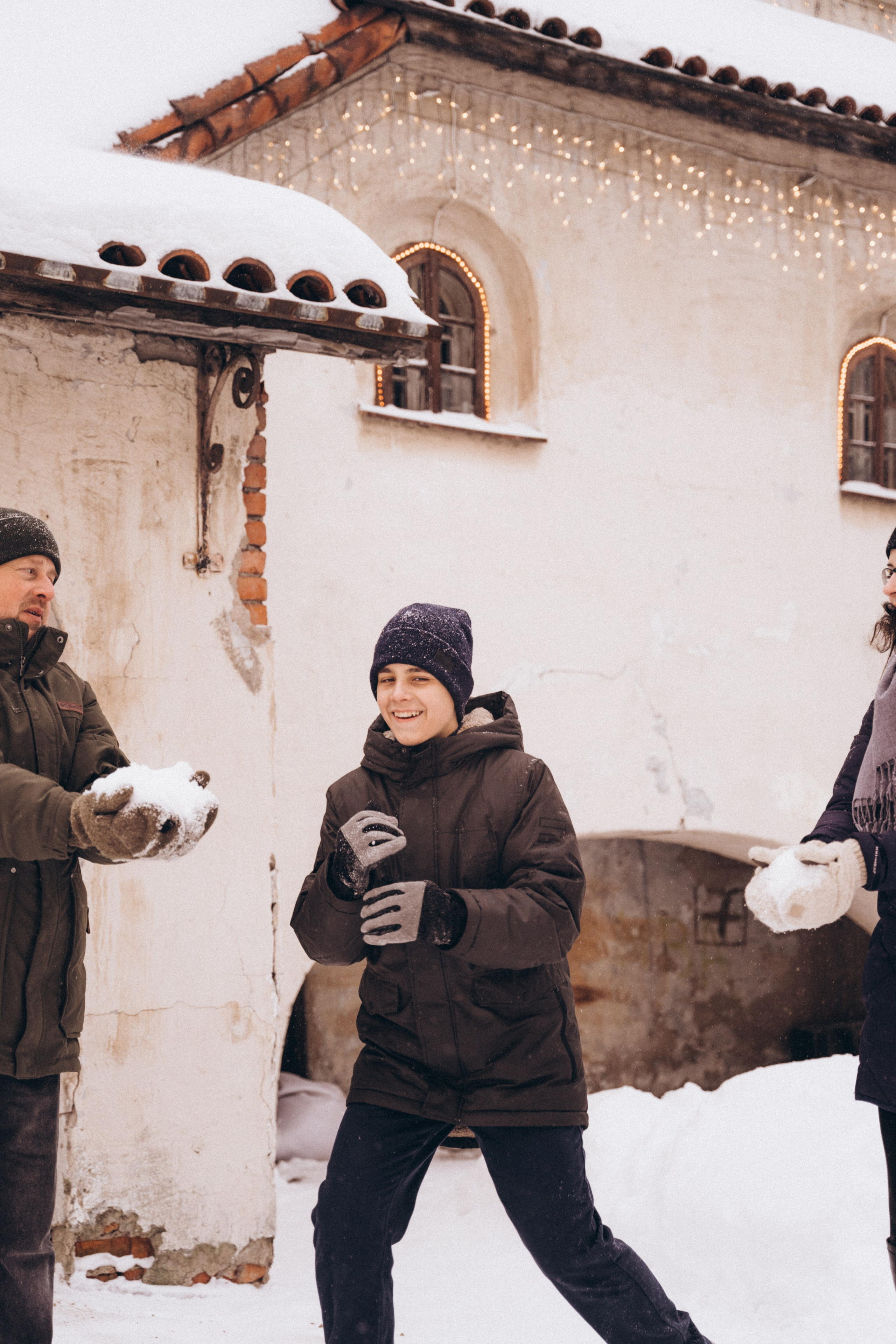 Январская прогулка: Даня, Елена и Андрей. Фотограф в Ульяновске Александра Григоровских