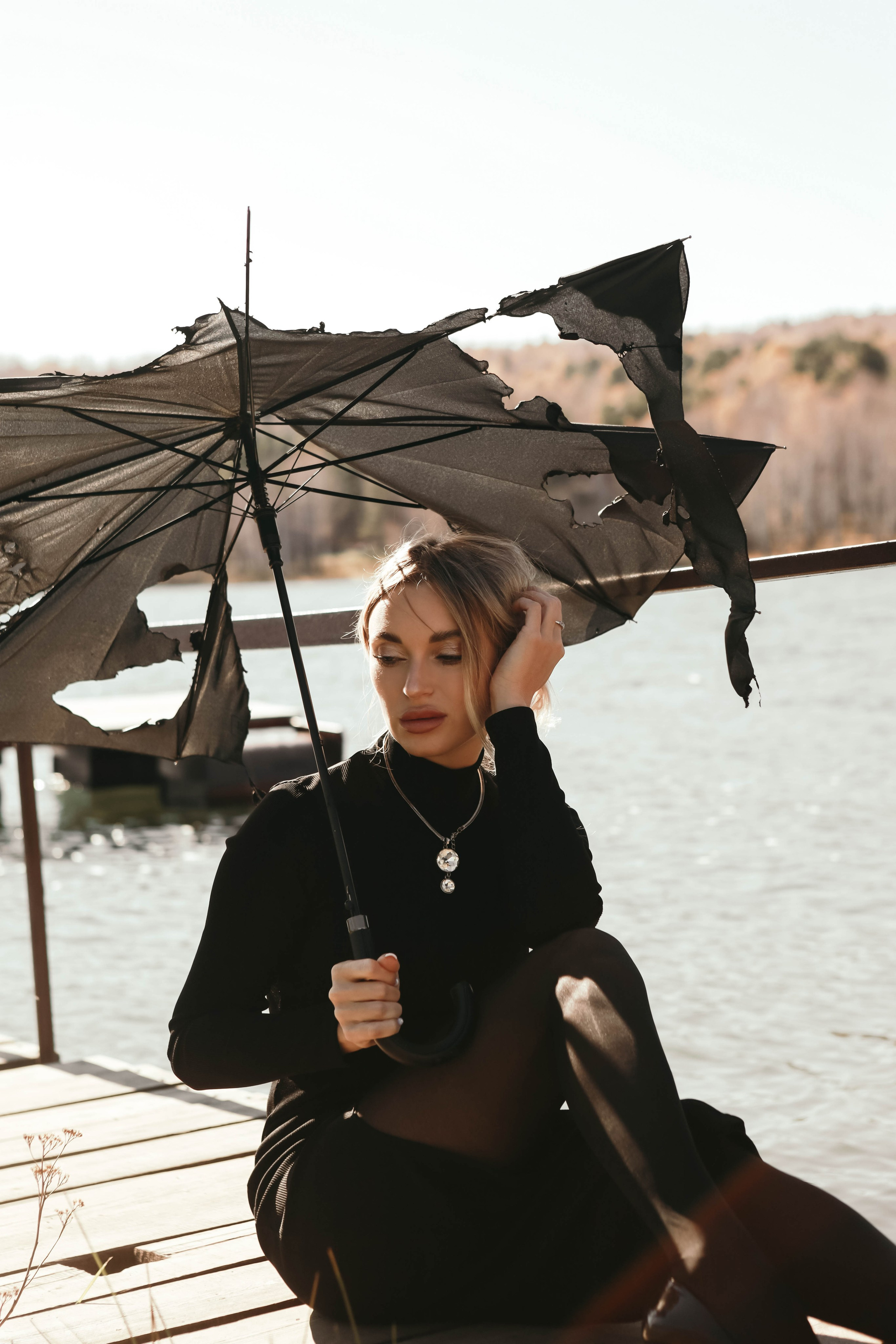 Кристина с зонтом. Фотограф в Иркутске