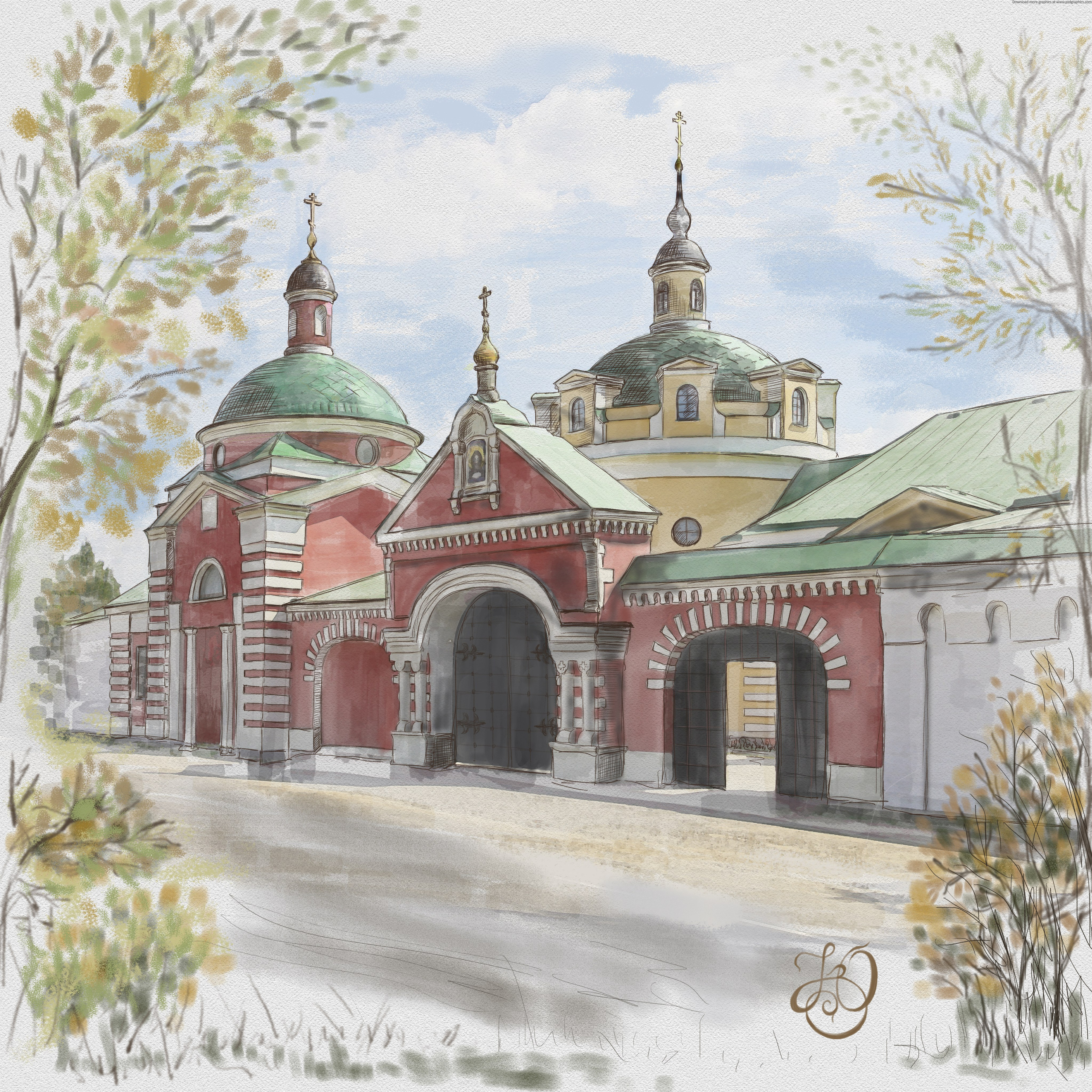 Цифровая графика. Фотограф на крестины