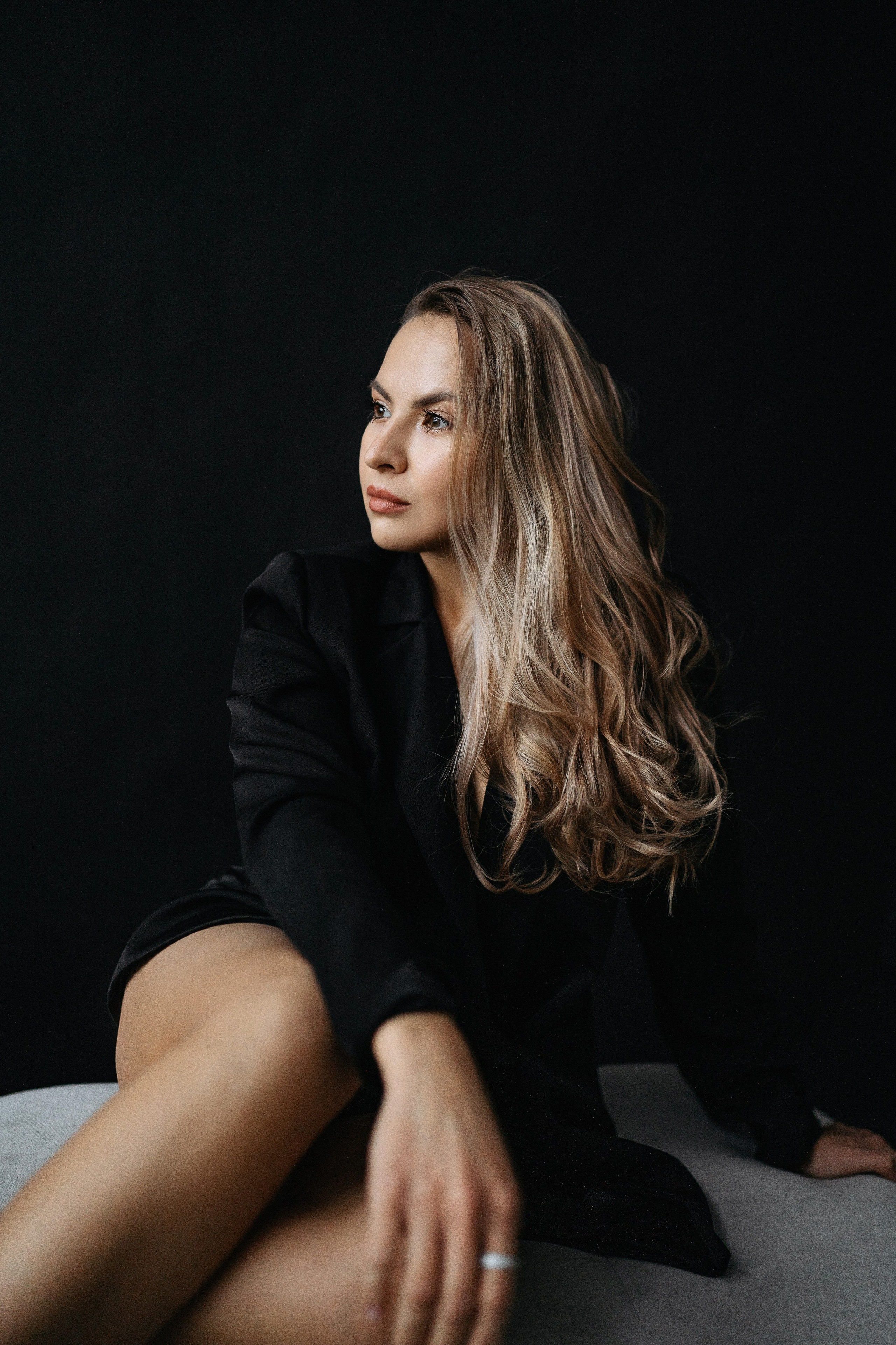 Марина в студии. Портретный фотограф в Москве Ольга Акушко