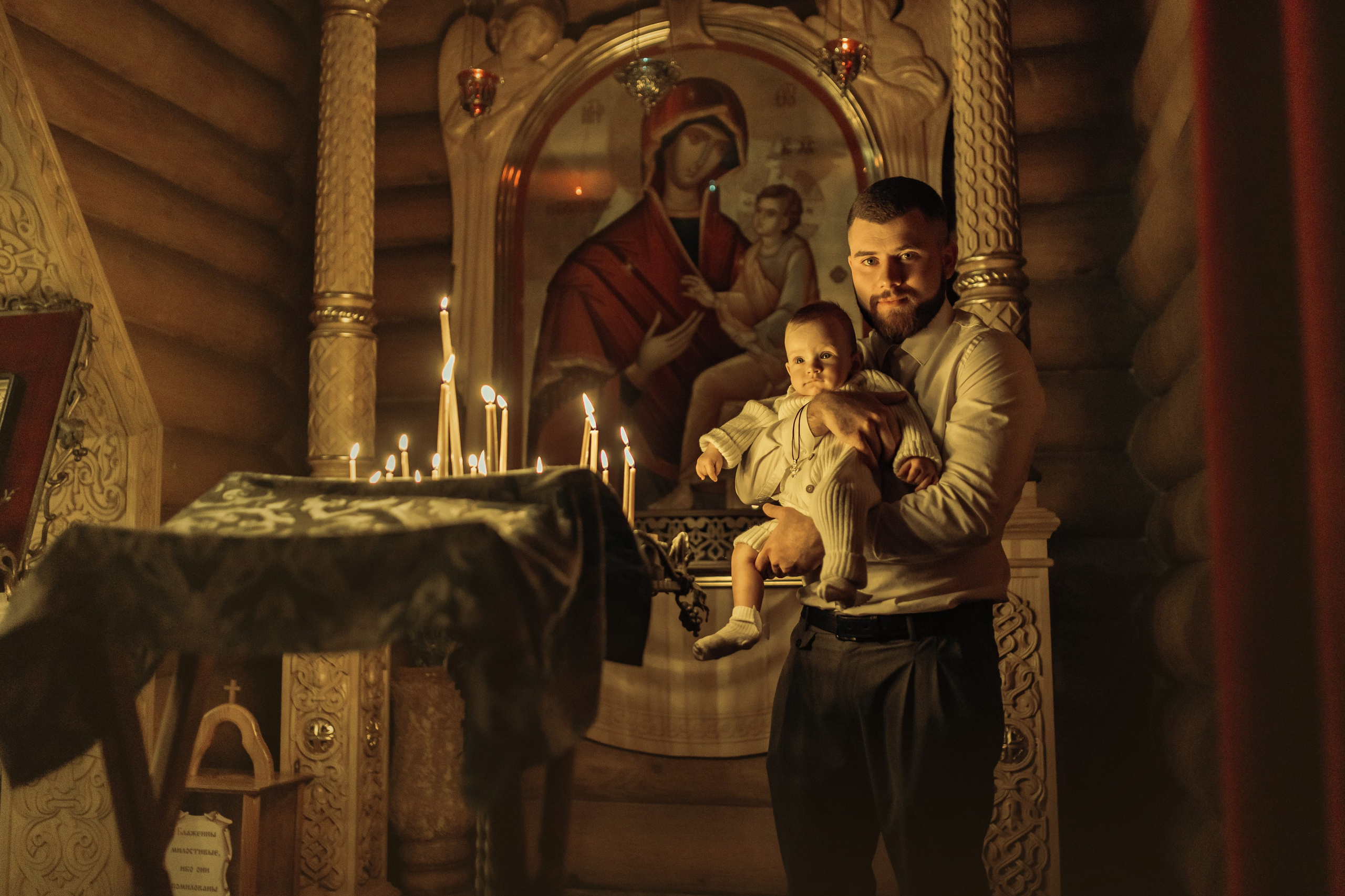 Крещение Демида, храм Святой Троицы, декабрь 2025