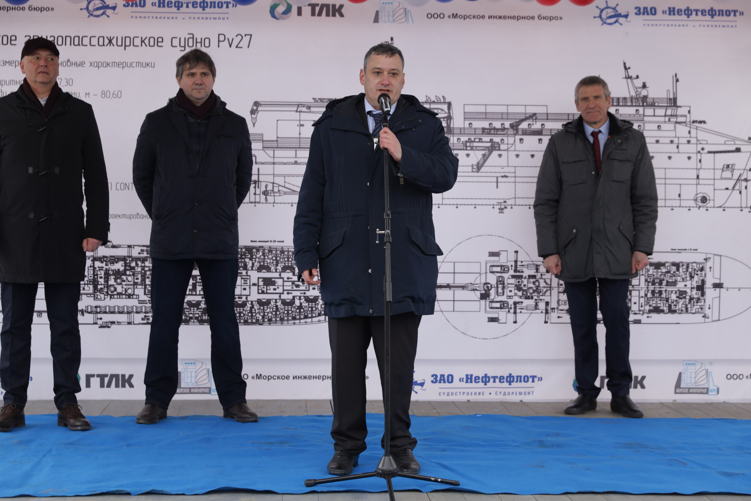 ЗАО нефтефлот Зимние фото + закаладка киля Судна. Фотограф в Самаре Максим Тырин