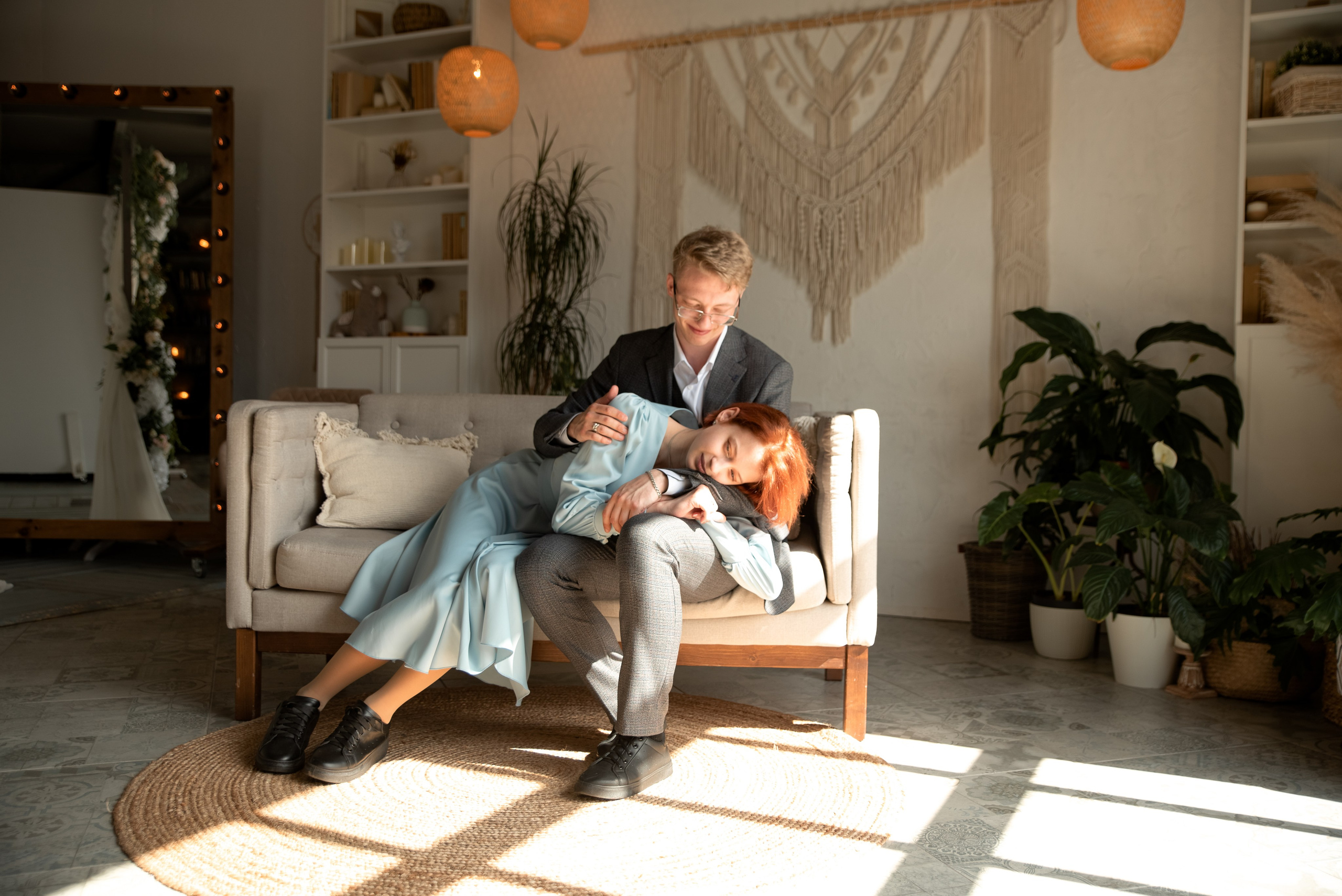 Дмитрий и Марина. LOVESTORY в студии. Семейный и детский фотограф в Туле Светлана Воронкова