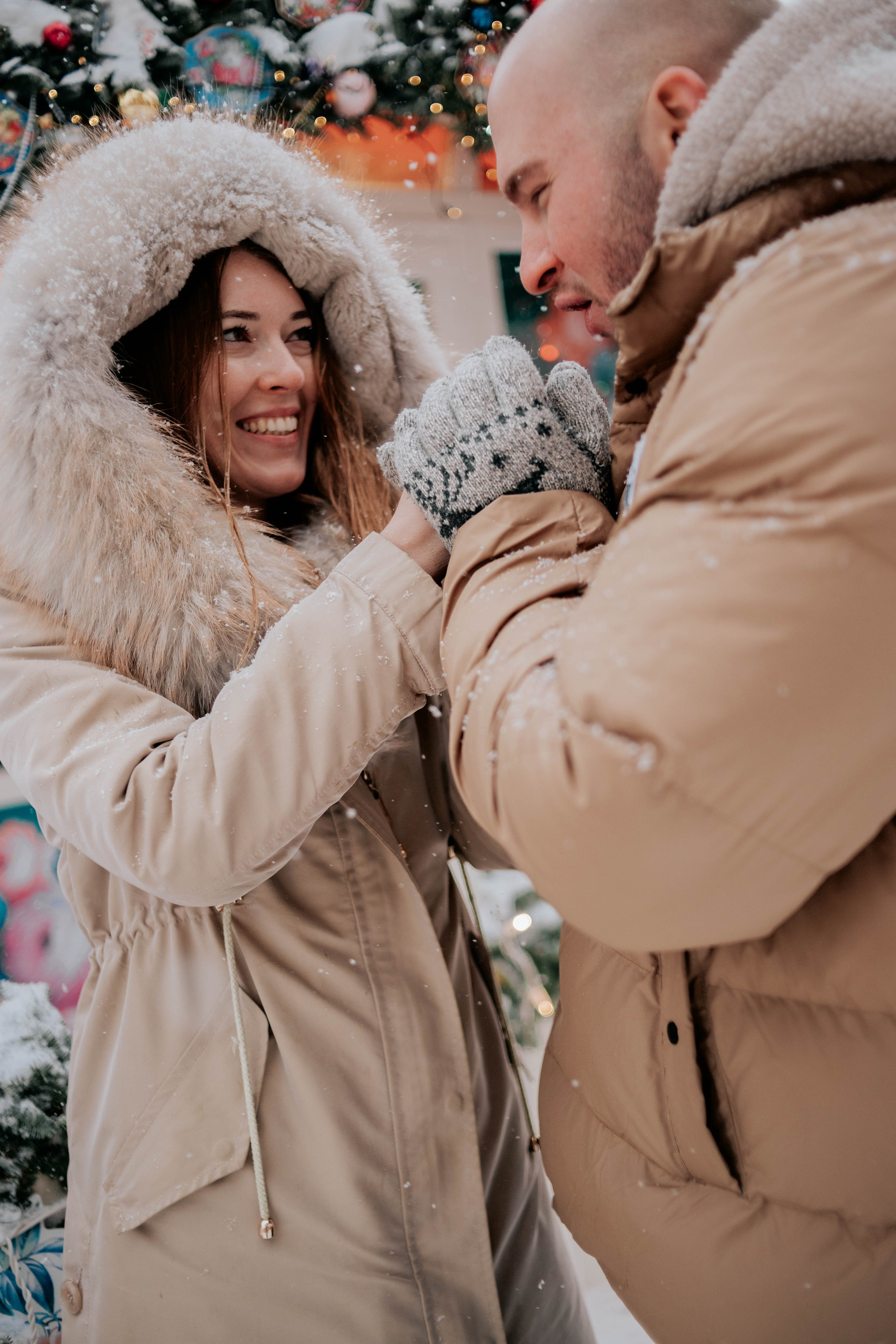 Новогодняя фотосессия lovestory. Фотограф Ногинск | Черноголовка Ева Быковских