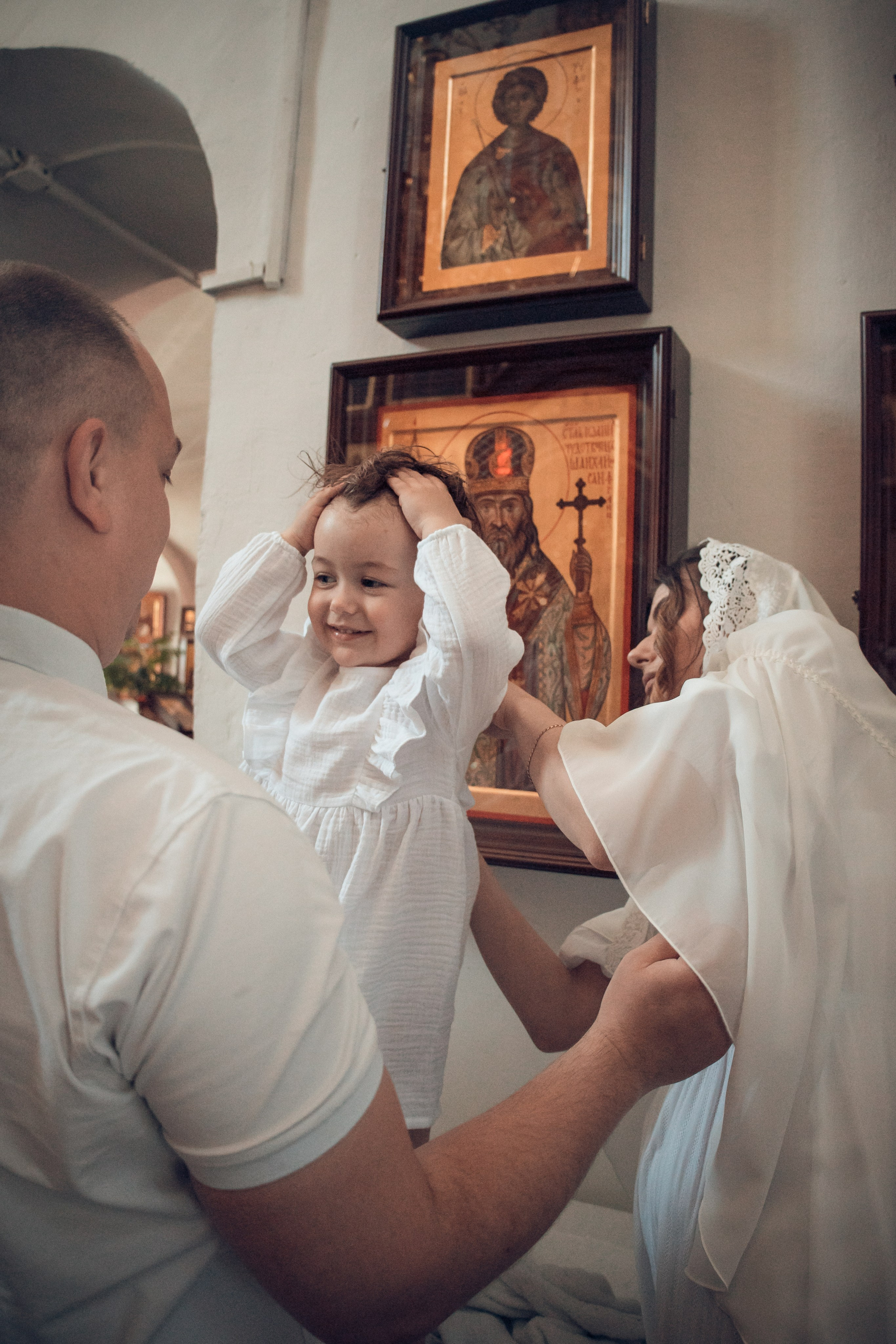 Таинство Крещения Киры. Благовещенская церковь. Семейный фотограф в Рязани и Рязанской области