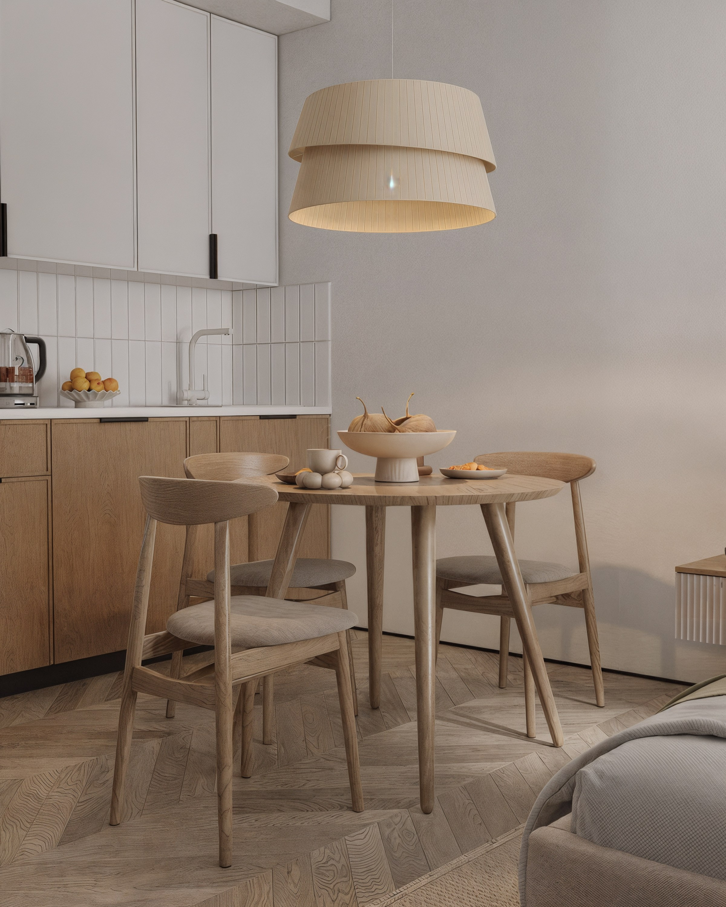 Апартаменты в Нижнем Новгороде, 2024. 3D визуализация интерьера и архитектурной среды