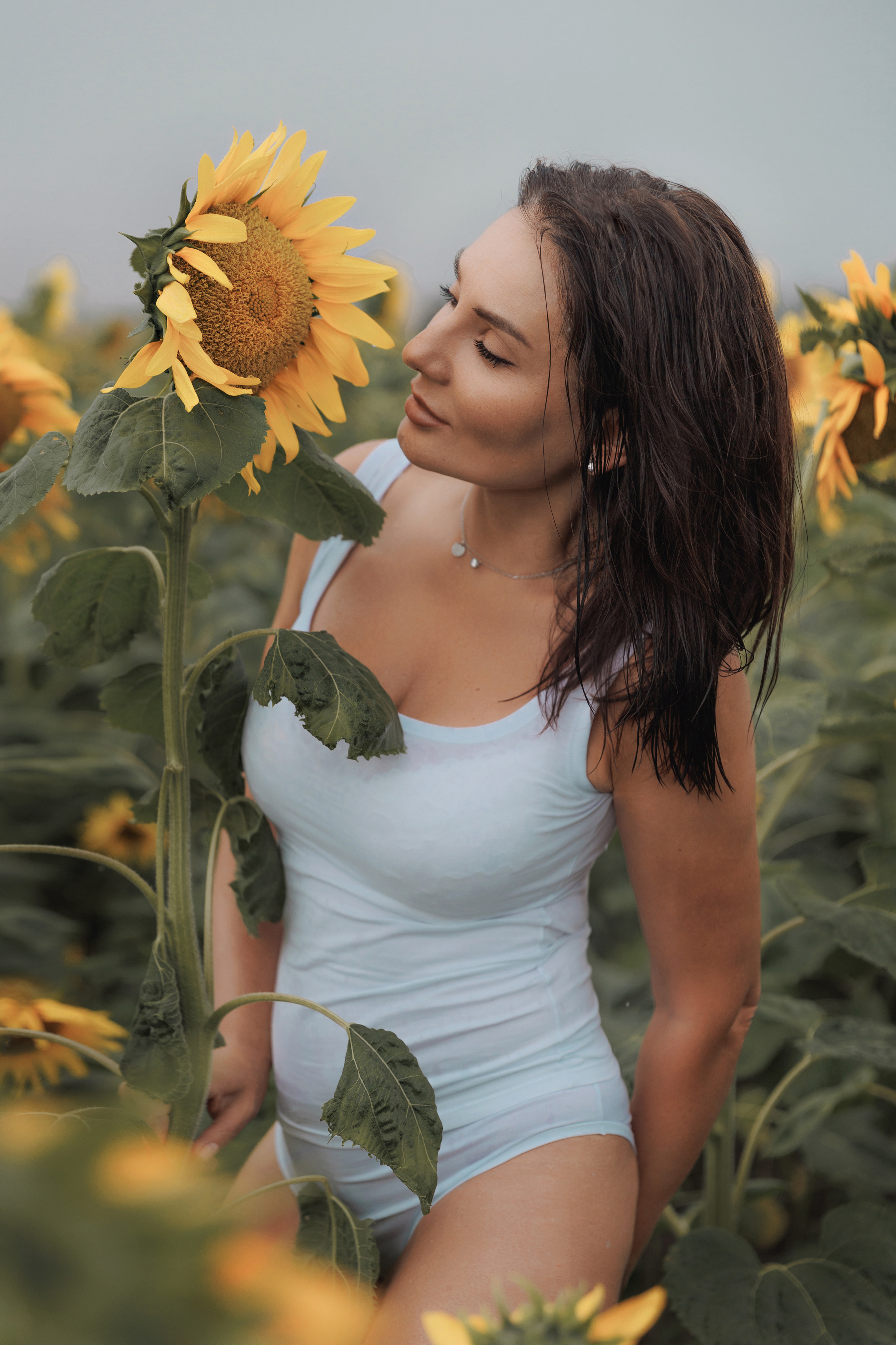 Марина в пшенице. Фотограф женского портрета, беременности и материнства Харькова Елена