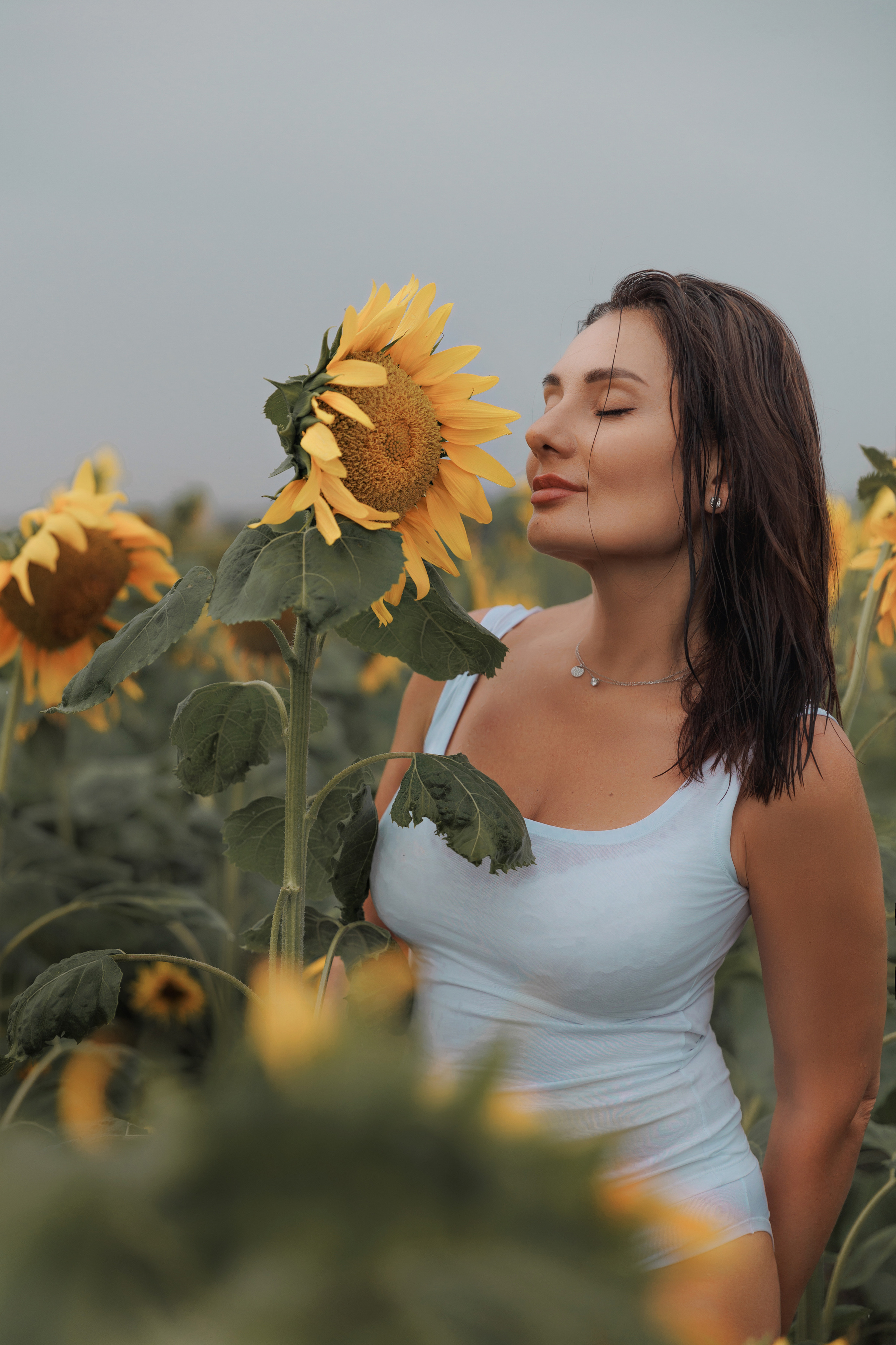 Марина в пшенице. Фотограф женского портрета, беременности и материнства Харькова Елена