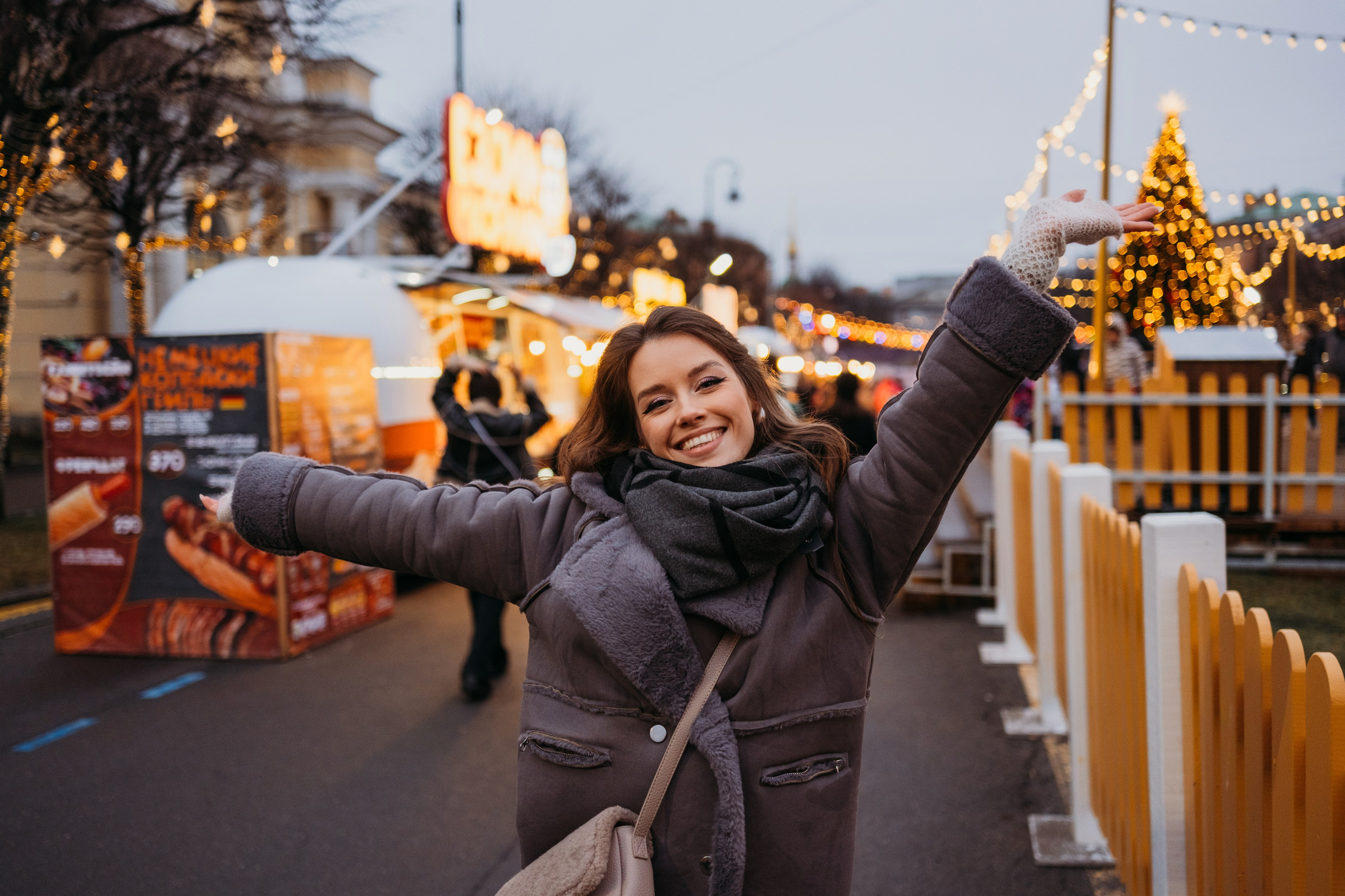 Аня и Даня: новогодняя прогулка. Семейный и детский фотограф в Санкт-Петербурге