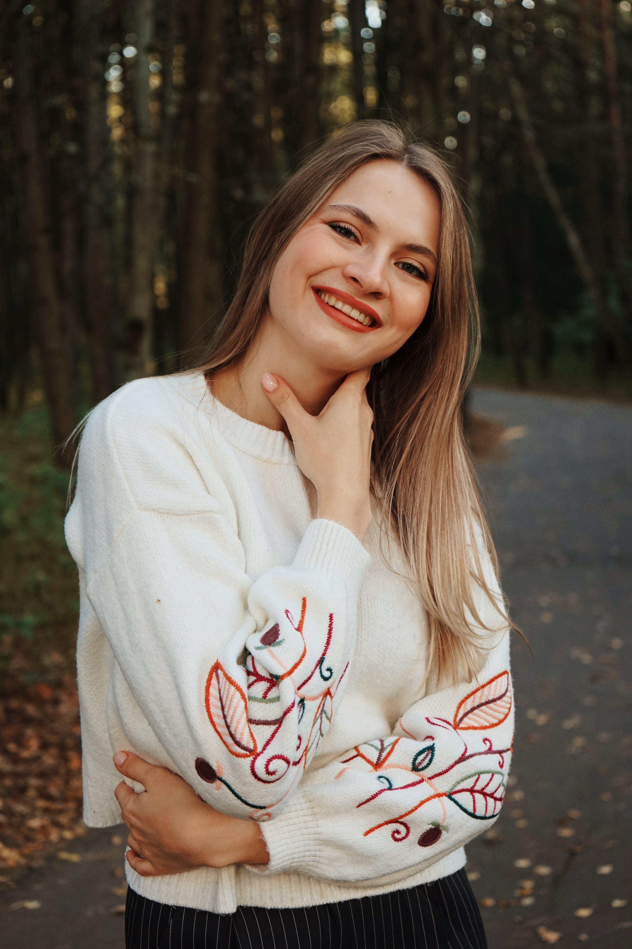 Анна, осенний парк. Женский фотограф в Москве Уварова Анастасия